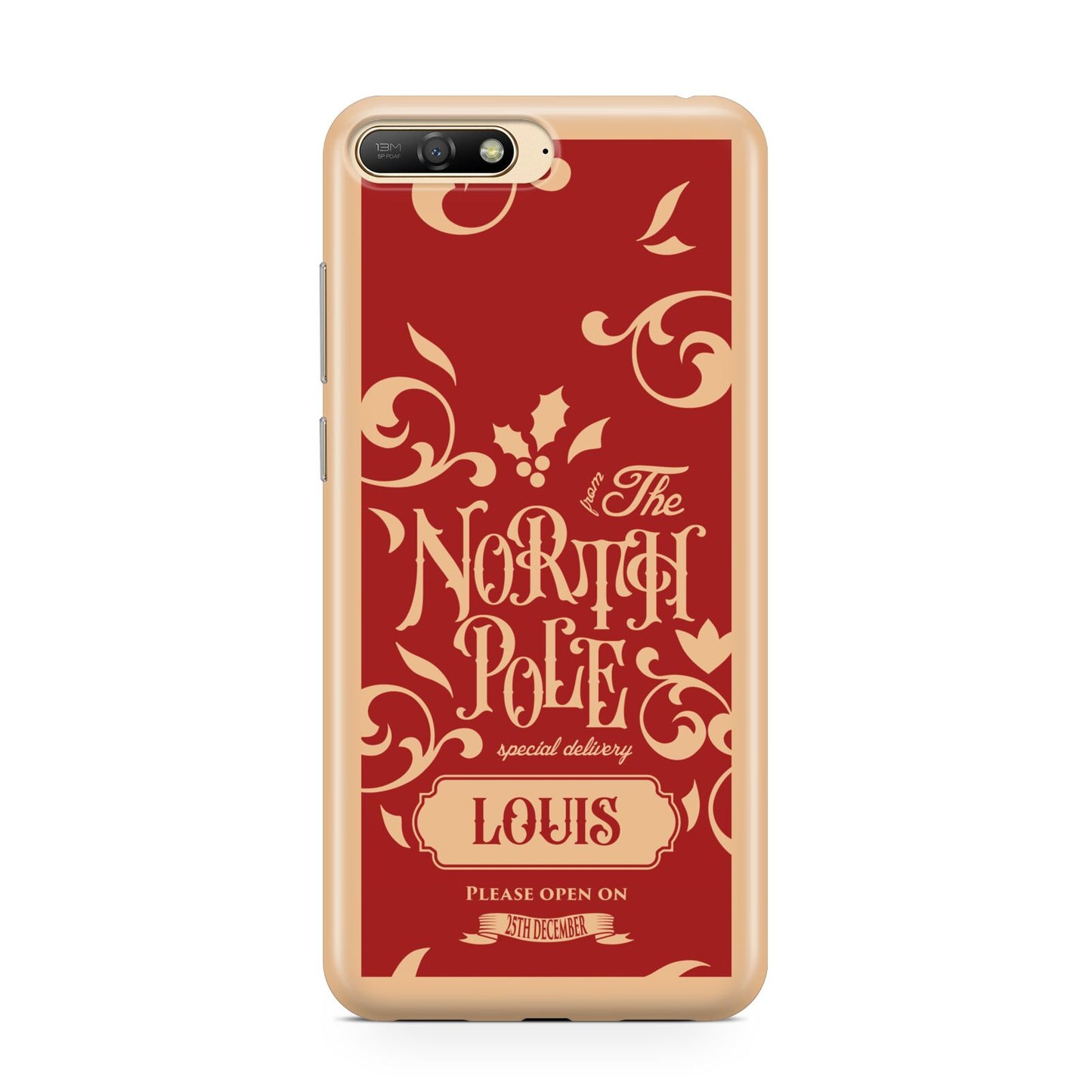 Personalised Red North Pole Huawei Y6 2018