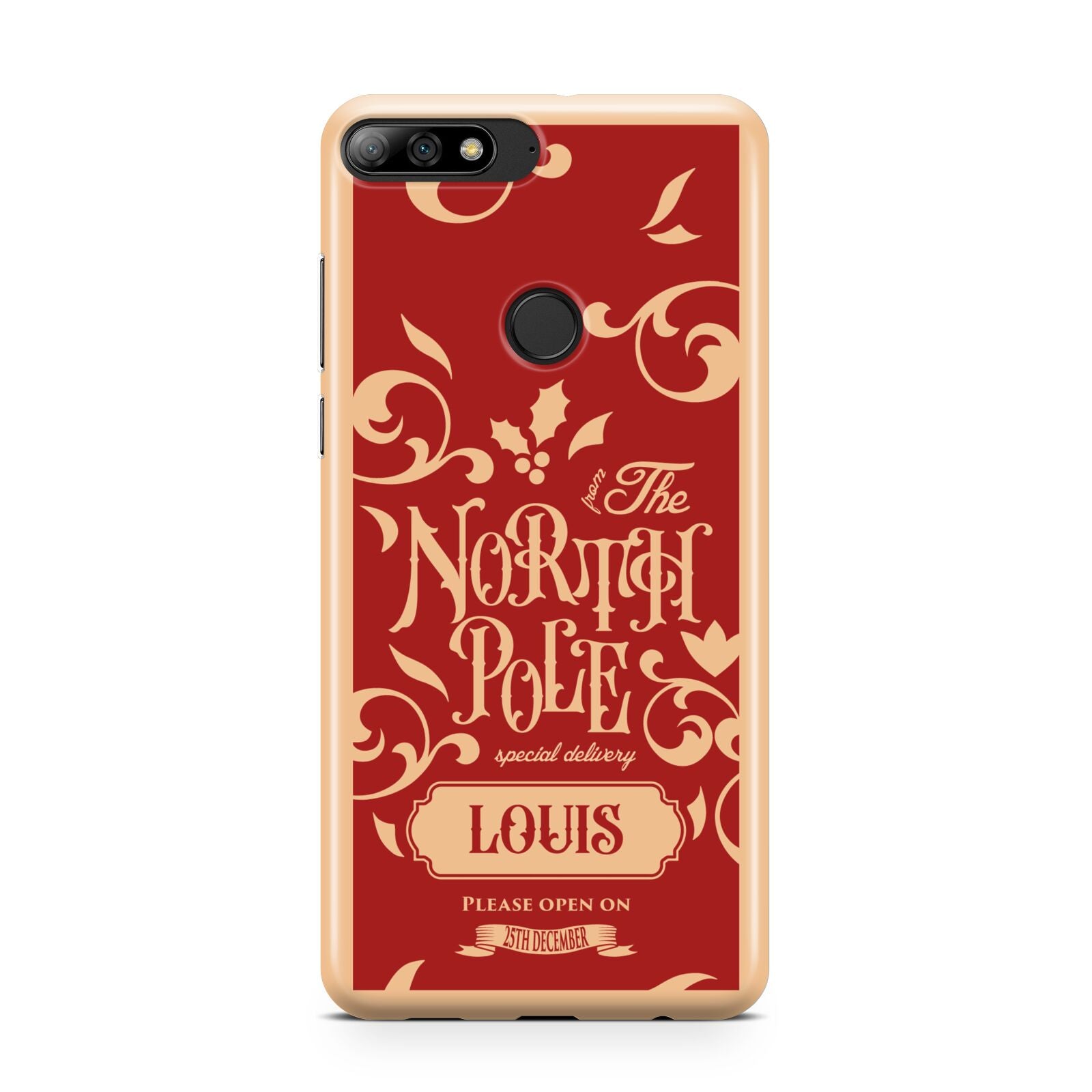 Personalised Red North Pole Huawei Y7 2018