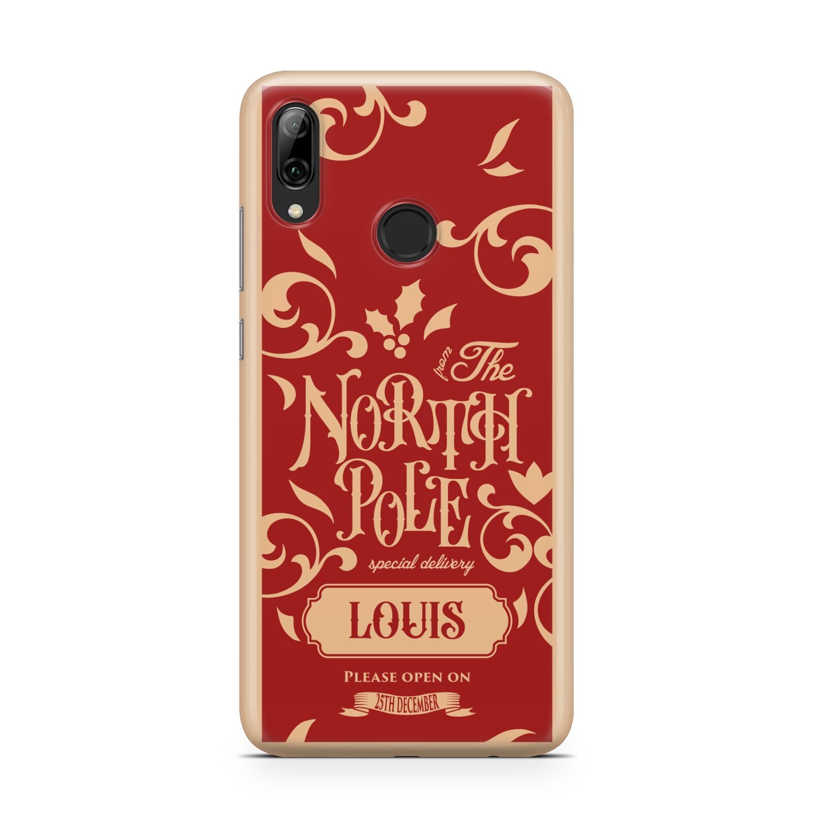 Personalised Red North Pole Huawei Y7 2019