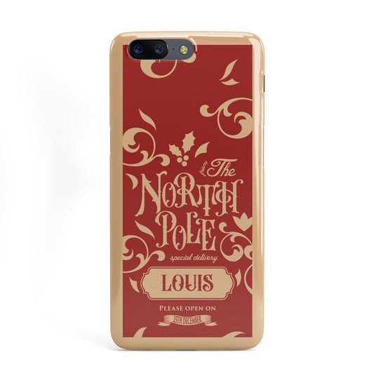 Personalised Red North Pole OnePlus Case