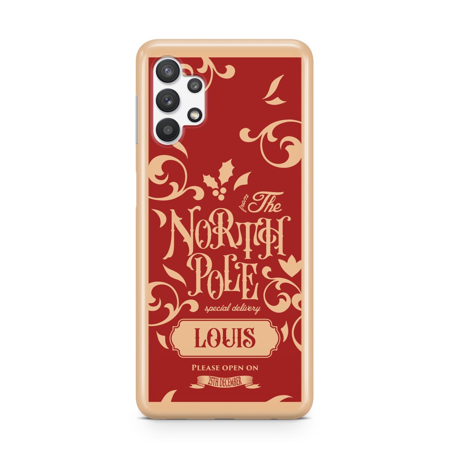 Personalised Red North Pole Samsung A32 5G Case