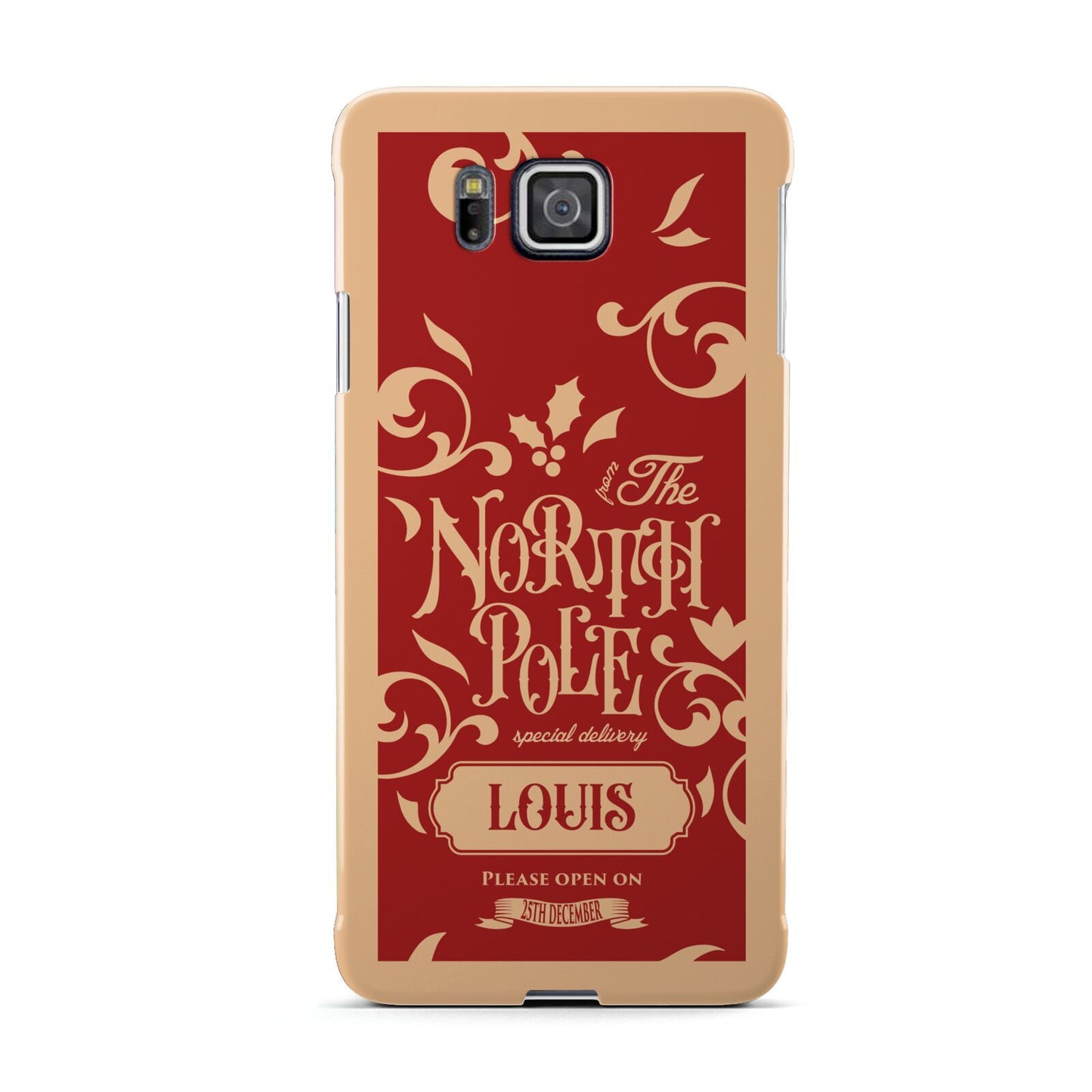 Personalised Red North Pole Samsung Galaxy Alpha Case