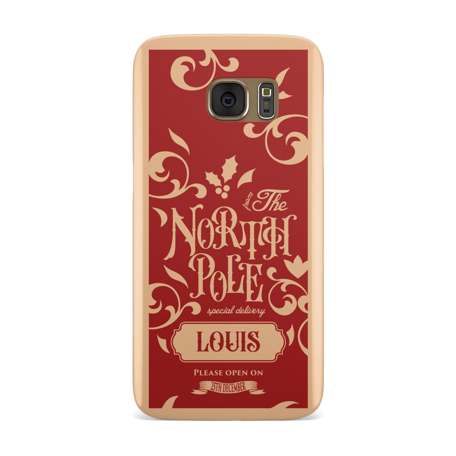 Personalised Red North Pole Samsung Galaxy Case