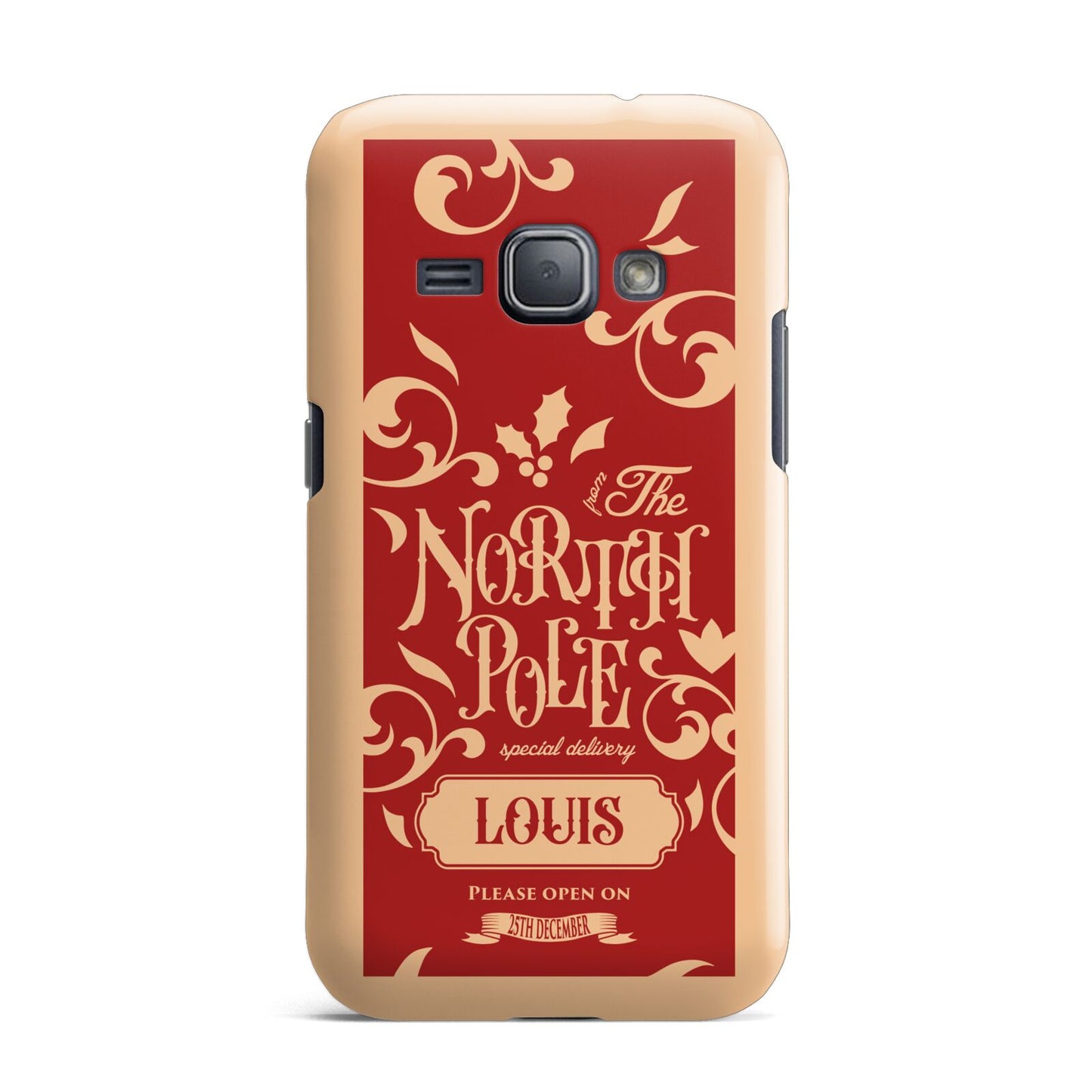 Personalised Red North Pole Samsung Galaxy J1 2016 Case