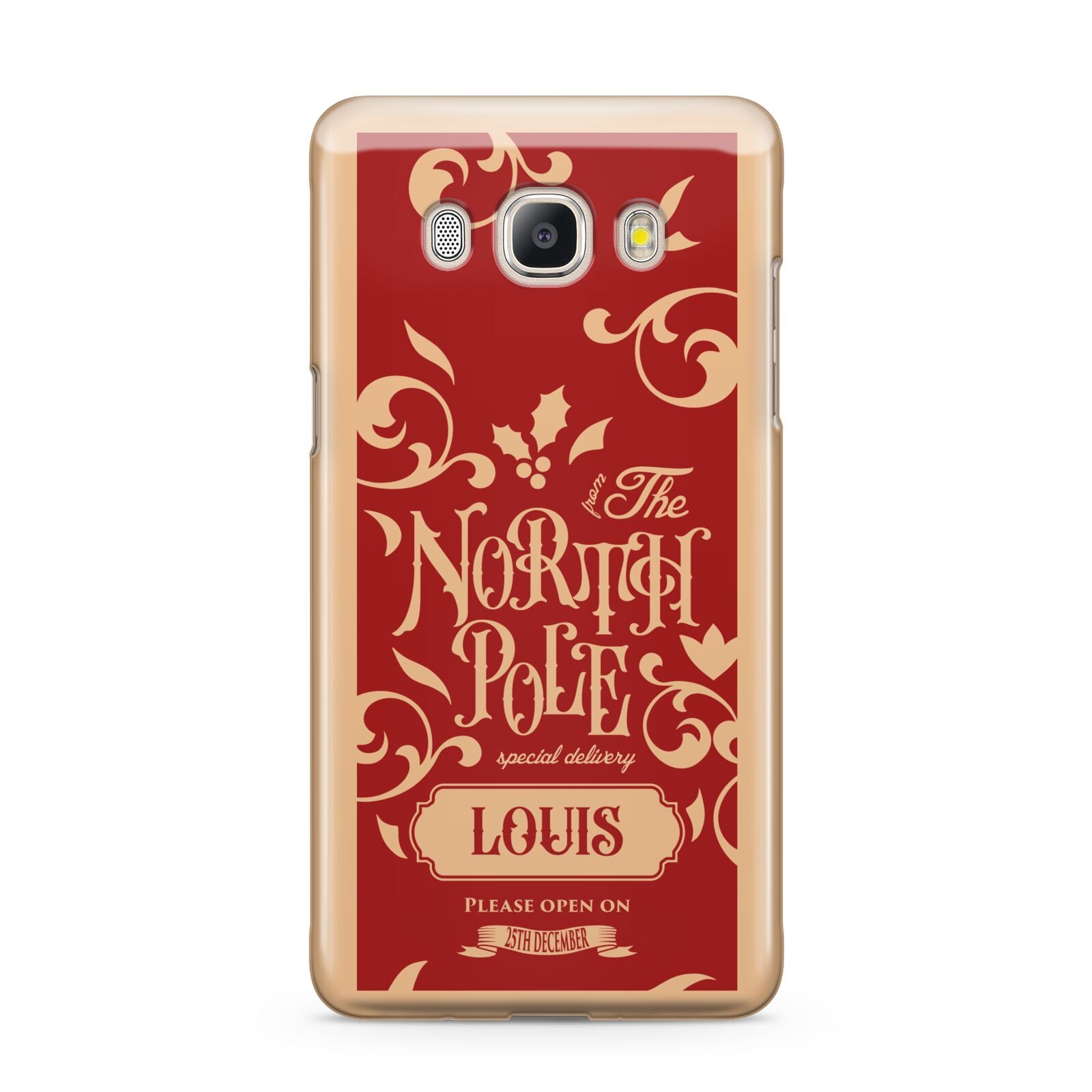 Personalised Red North Pole Samsung Galaxy J5 2016 Case