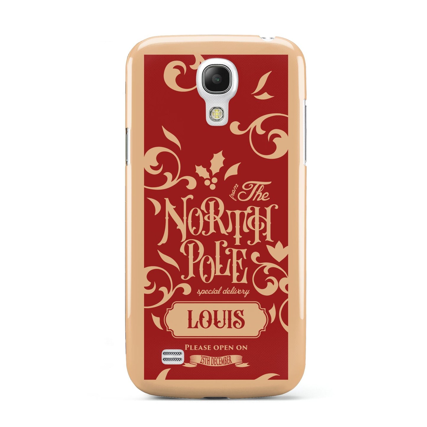 Personalised Red North Pole Samsung Galaxy S4 Mini Case