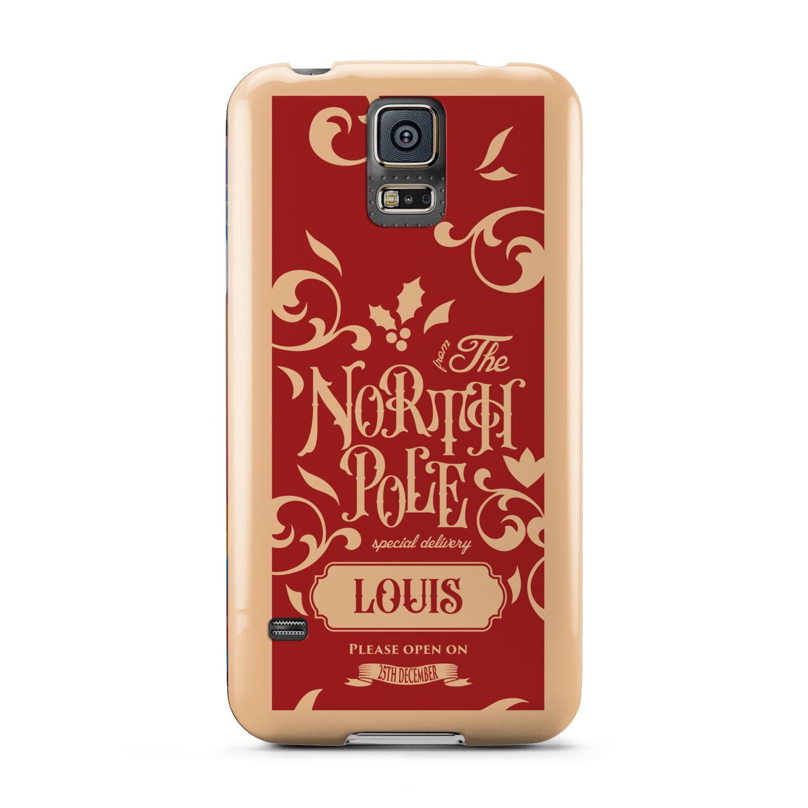 Personalised Red North Pole Samsung Galaxy S5 Case