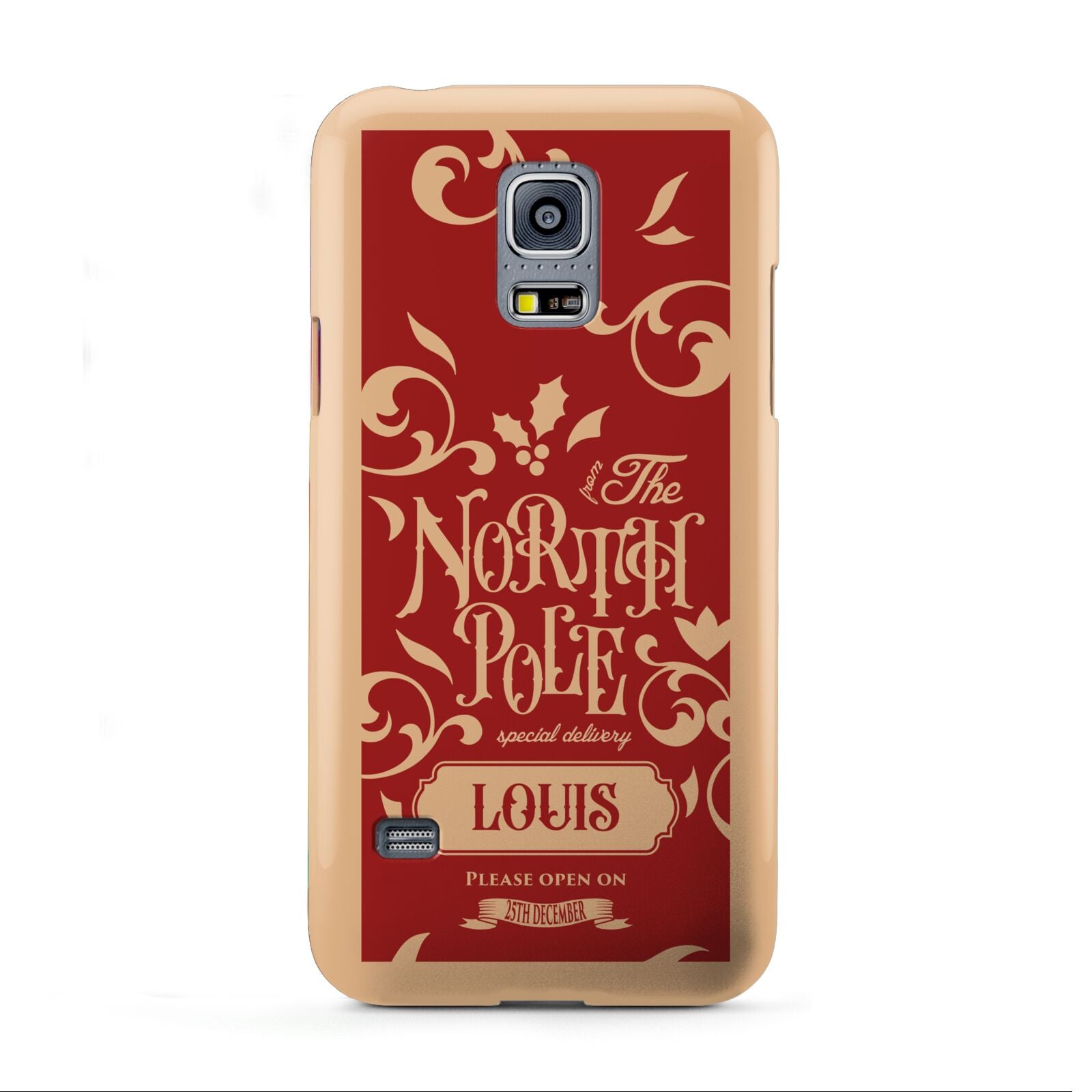 Personalised Red North Pole Samsung Galaxy S5 Mini Case