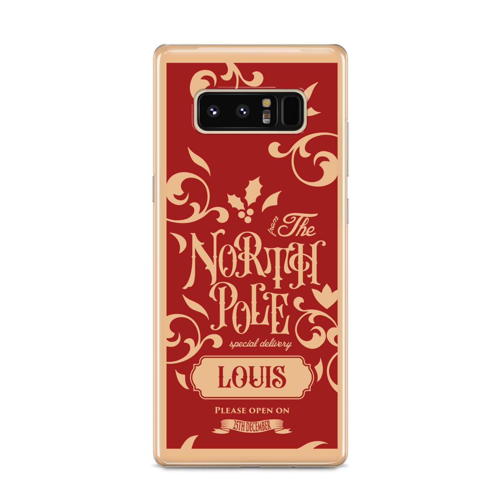 Personalised Red North Pole Samsung Galaxy S8 Case