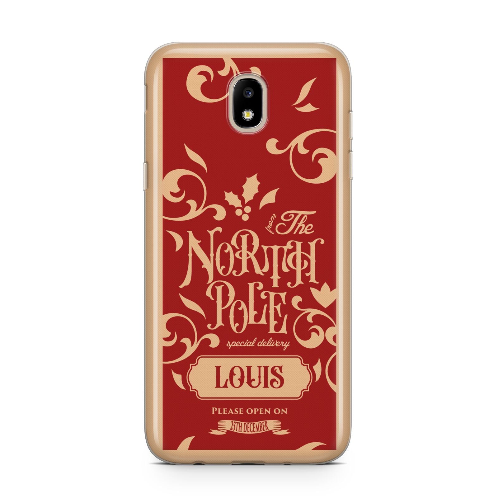 Personalised Red North Pole Samsung J5 2017 Case