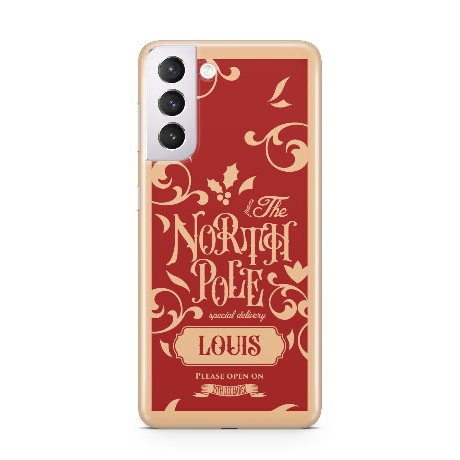 Personalised Red North Pole Samsung S21 Case