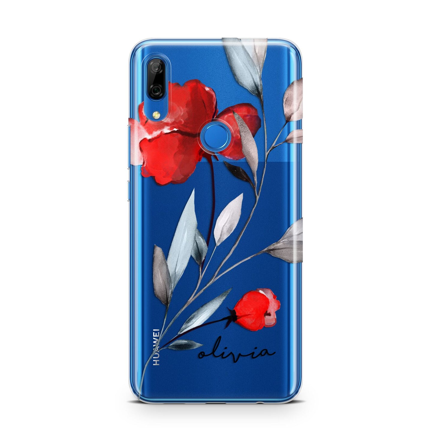 Personalised Red Roses Floral Name Huawei P Smart Z