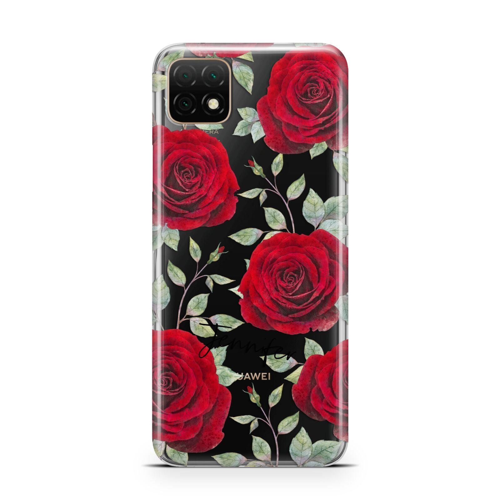 Personalised Red Roses Huawei Enjoy 20 Phone Case