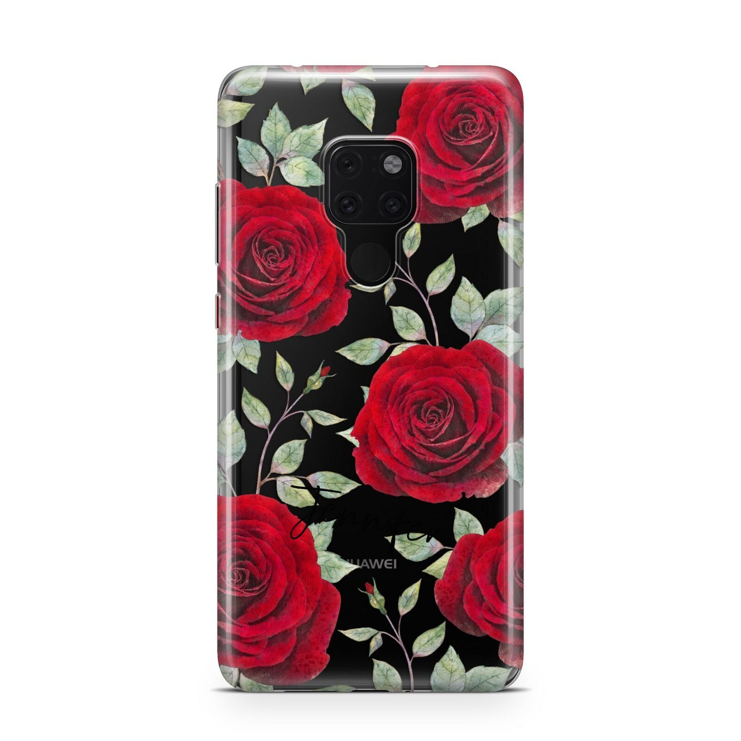 Personalised Red Roses Huawei Mate 20 Phone Case