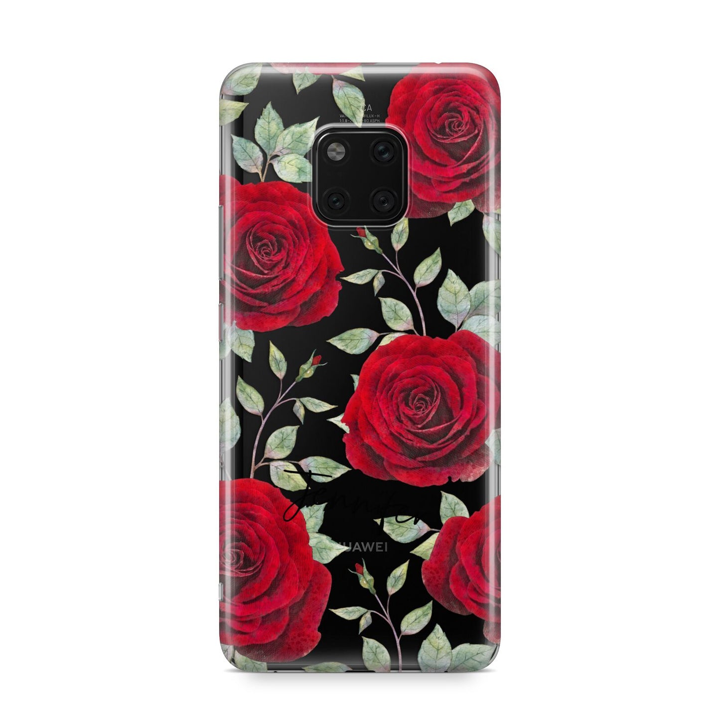 Personalised Red Roses Huawei Mate 20 Pro Phone Case