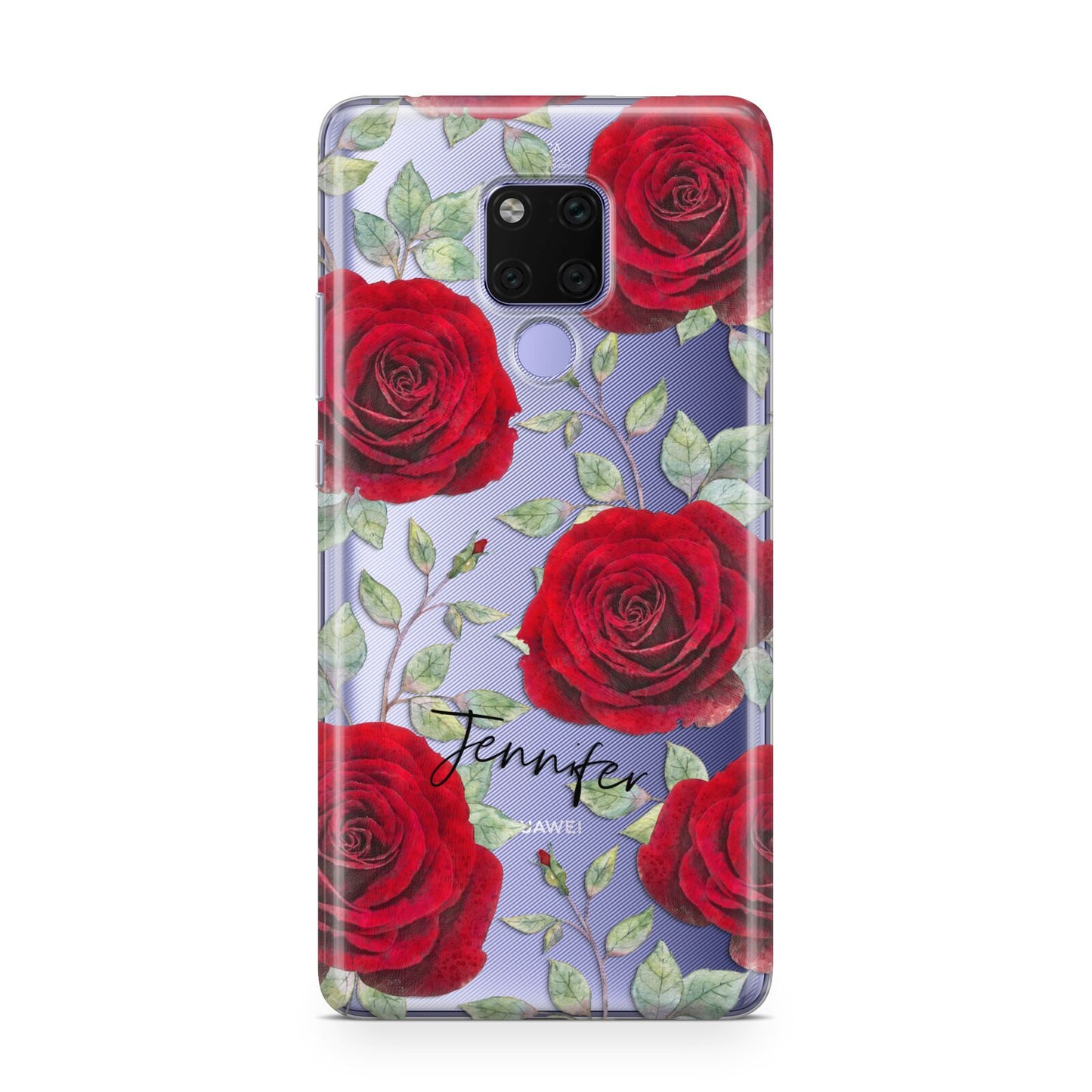 Personalised Red Roses Huawei Mate 20X Phone Case