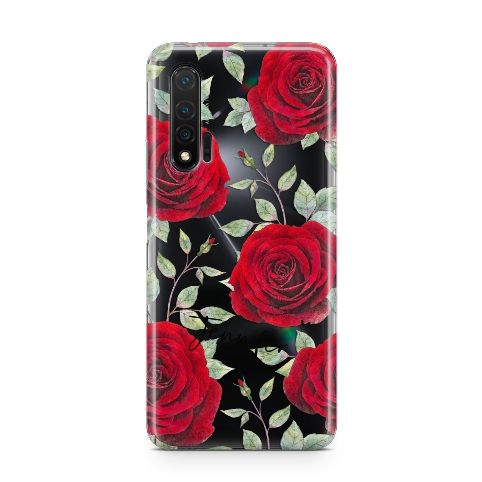 Personalised Red Roses Huawei Nova 6 Phone Case