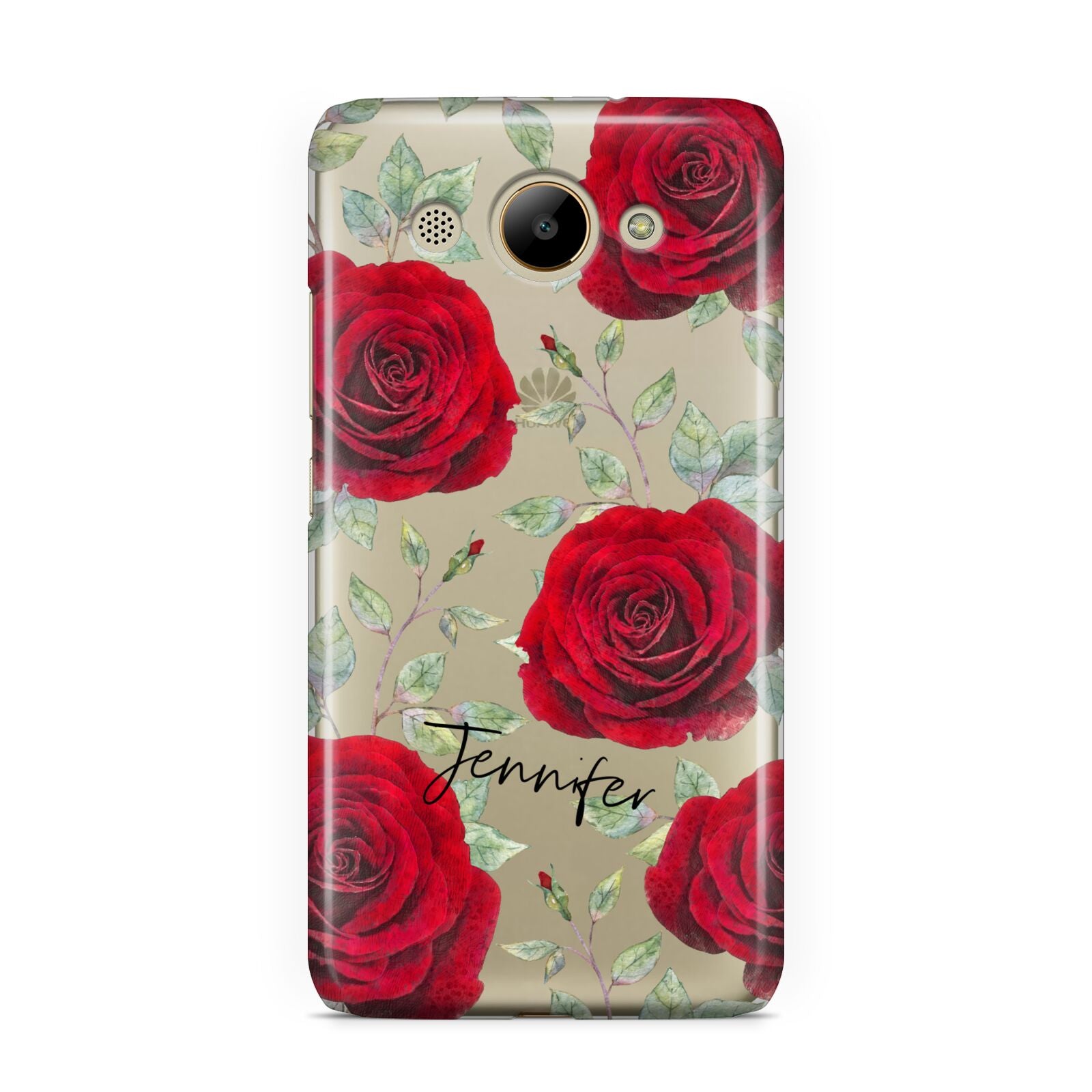 Personalised Red Roses Huawei Y3 2017