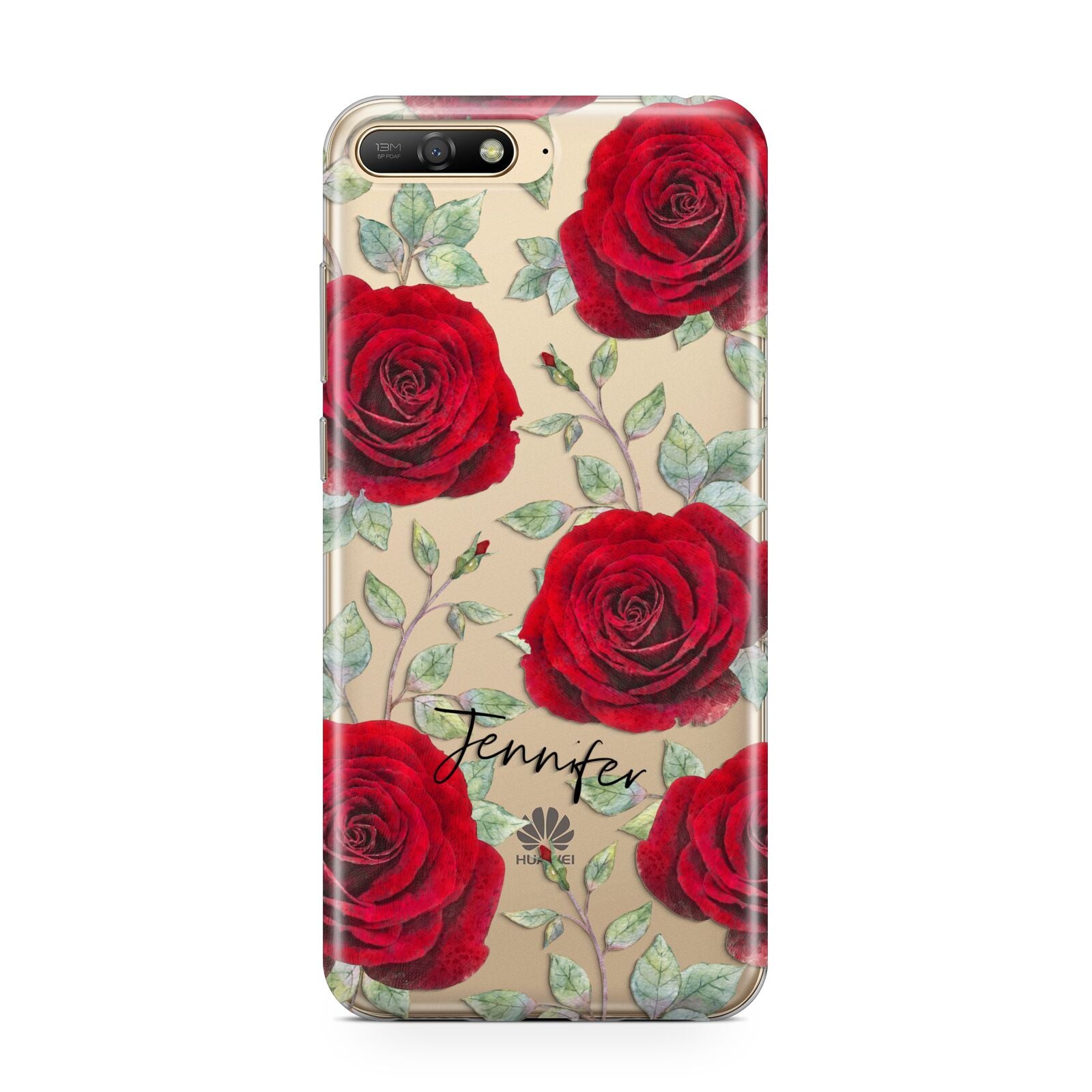 Personalised Red Roses Huawei Y6 2018