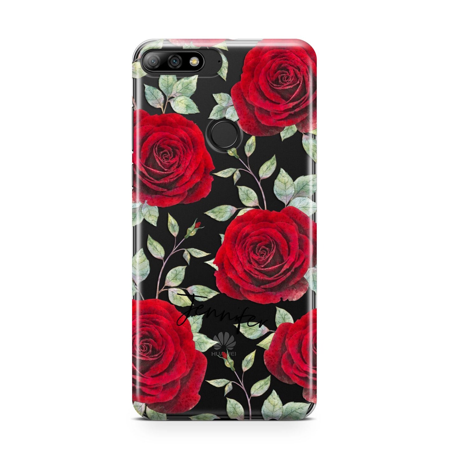 Personalised Red Roses Huawei Y7 2018