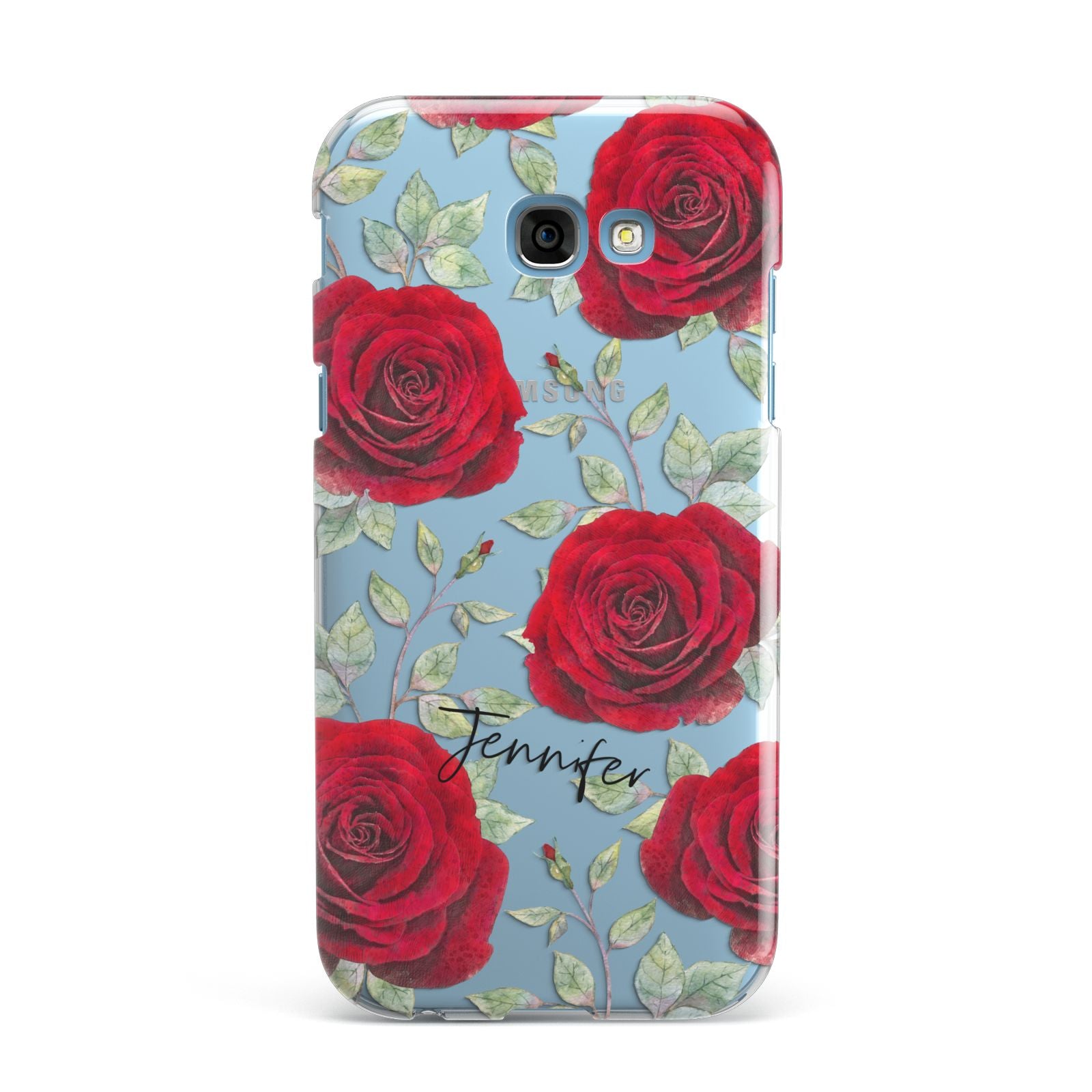 Personalised Red Roses Samsung Galaxy A7 2017 Case