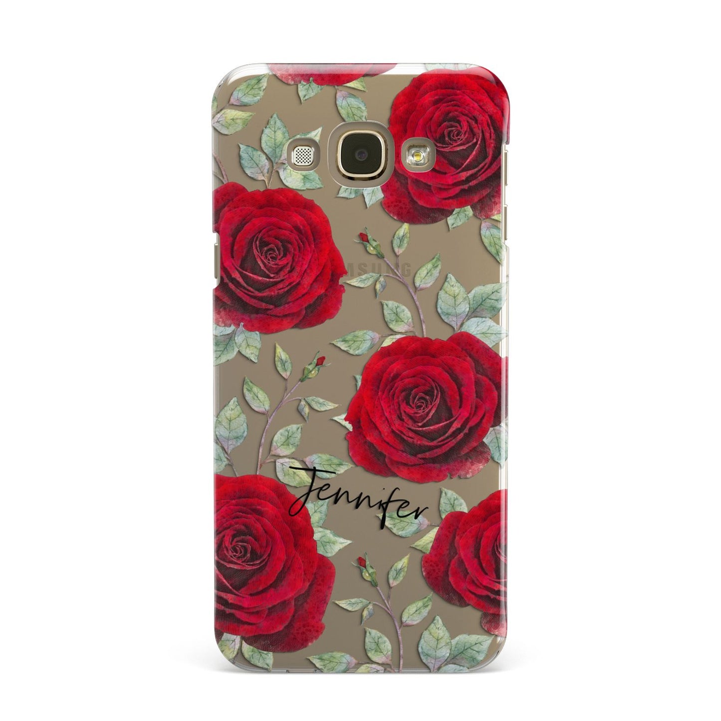 Personalised Red Roses Samsung Galaxy A8 Case