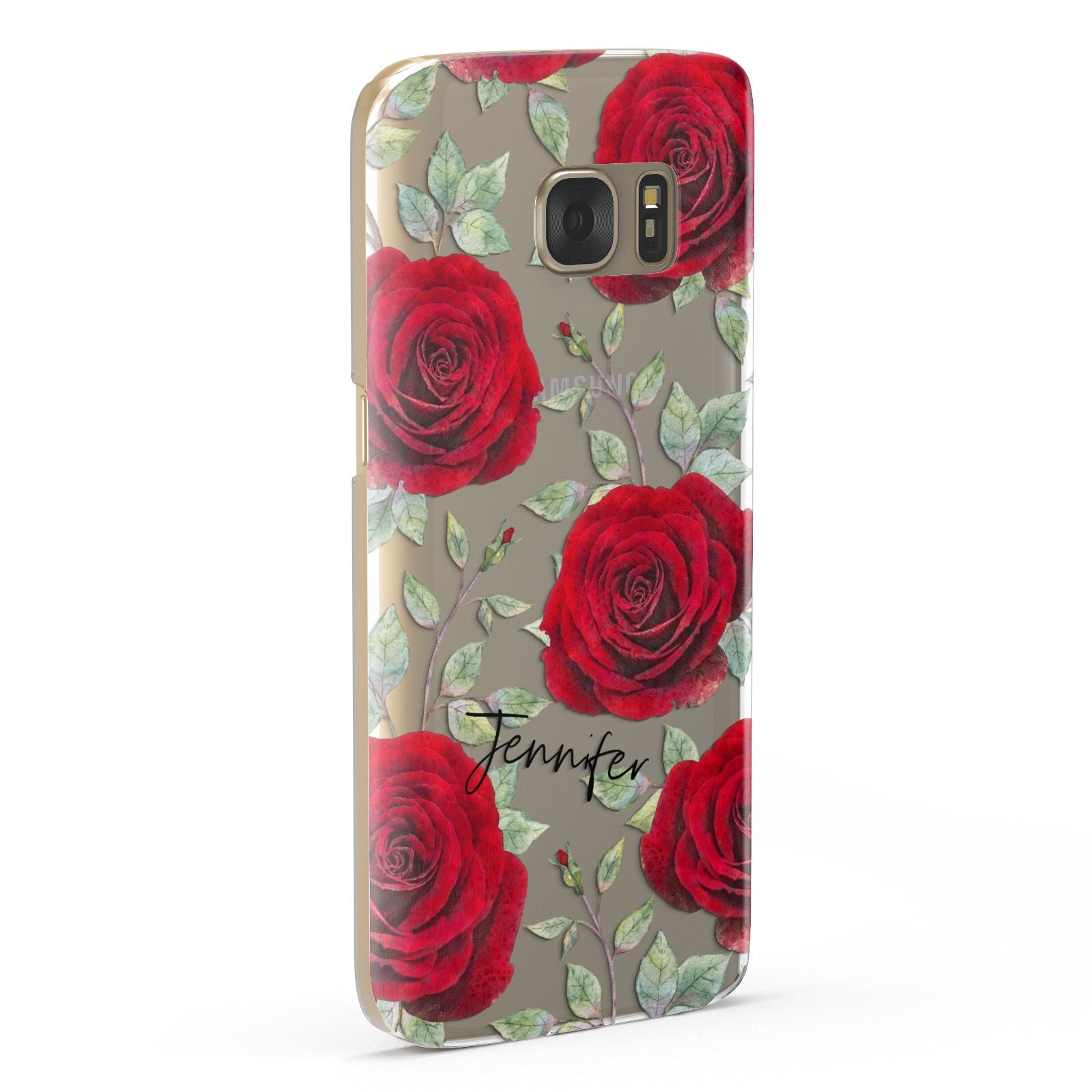 Personalised Red Roses Samsung Galaxy Case Fourty Five Degrees