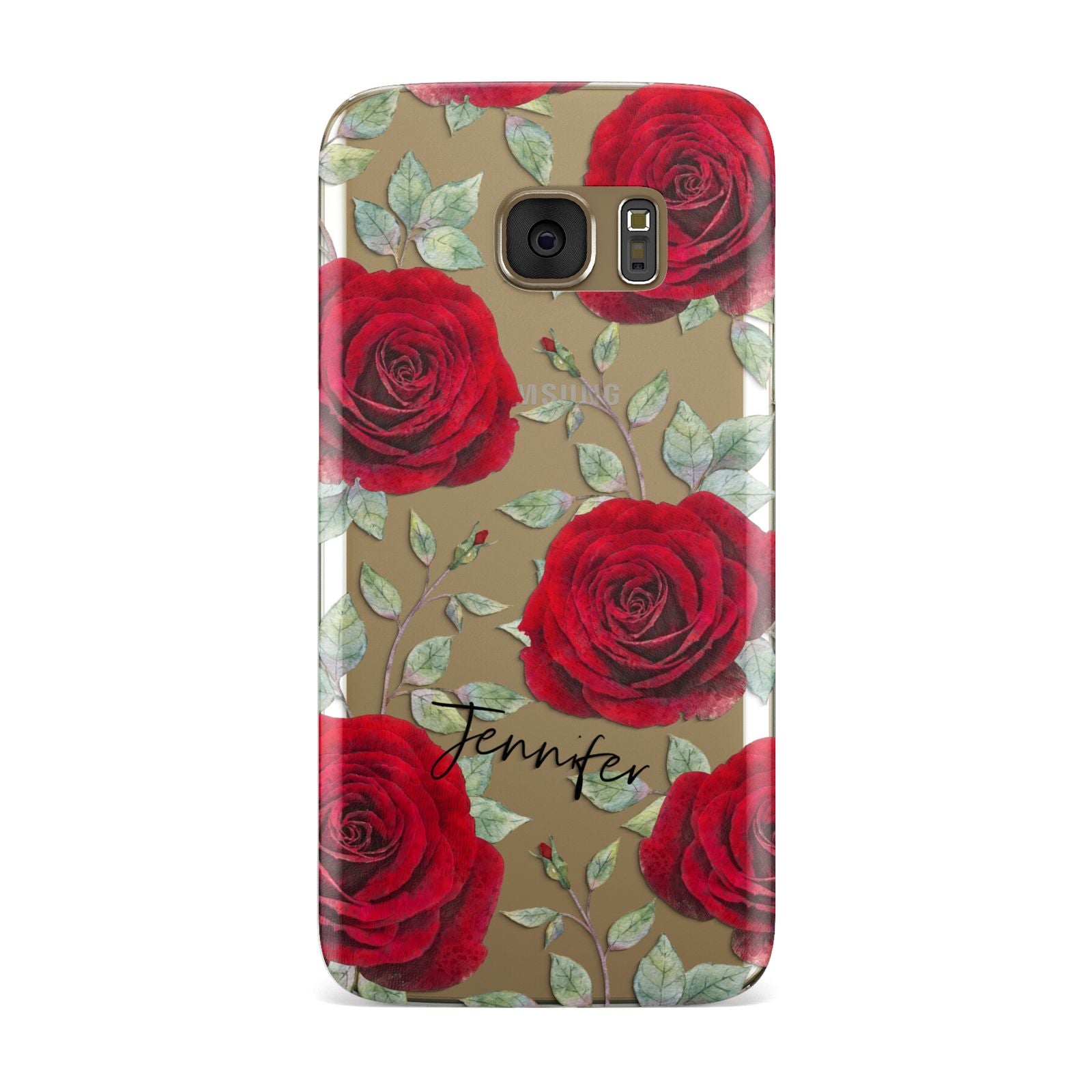 Personalised Red Roses Samsung Galaxy Case