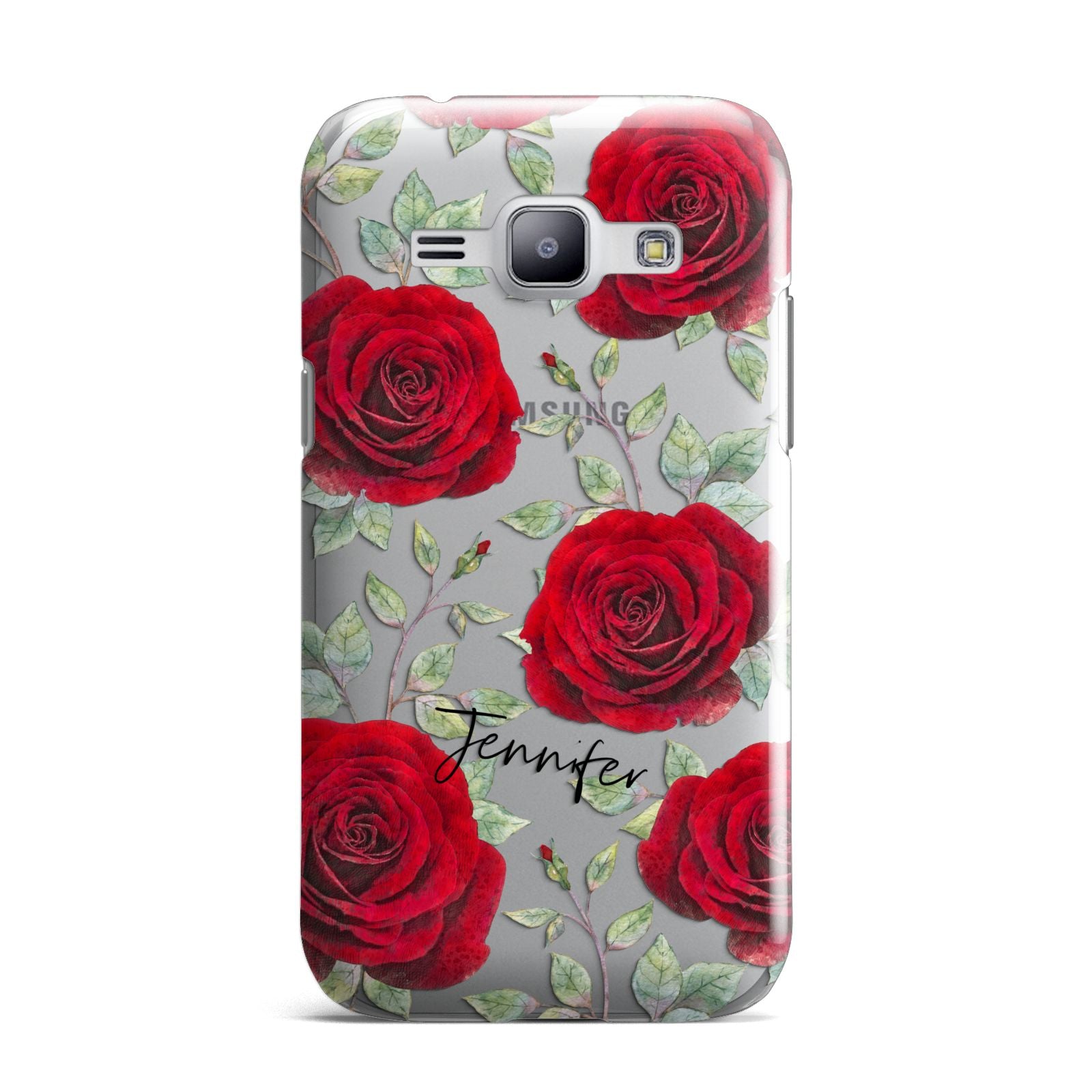 Personalised Red Roses Samsung Galaxy J1 2015 Case