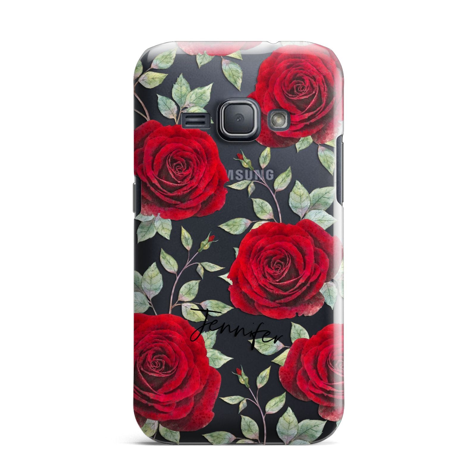 Personalised Red Roses Samsung Galaxy J1 2016 Case