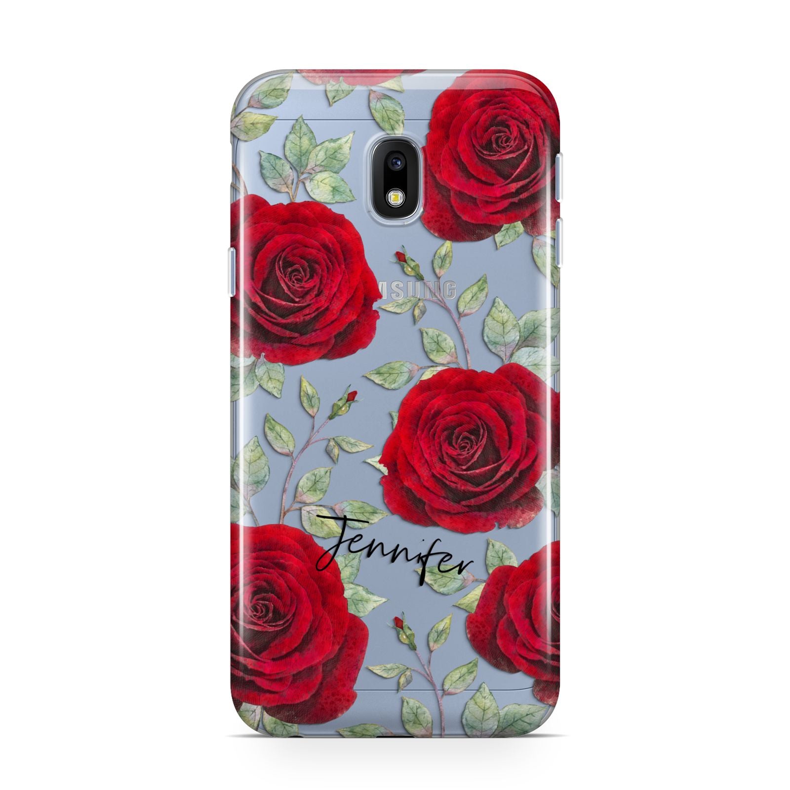 Personalised Red Roses Samsung Galaxy J3 2017 Case