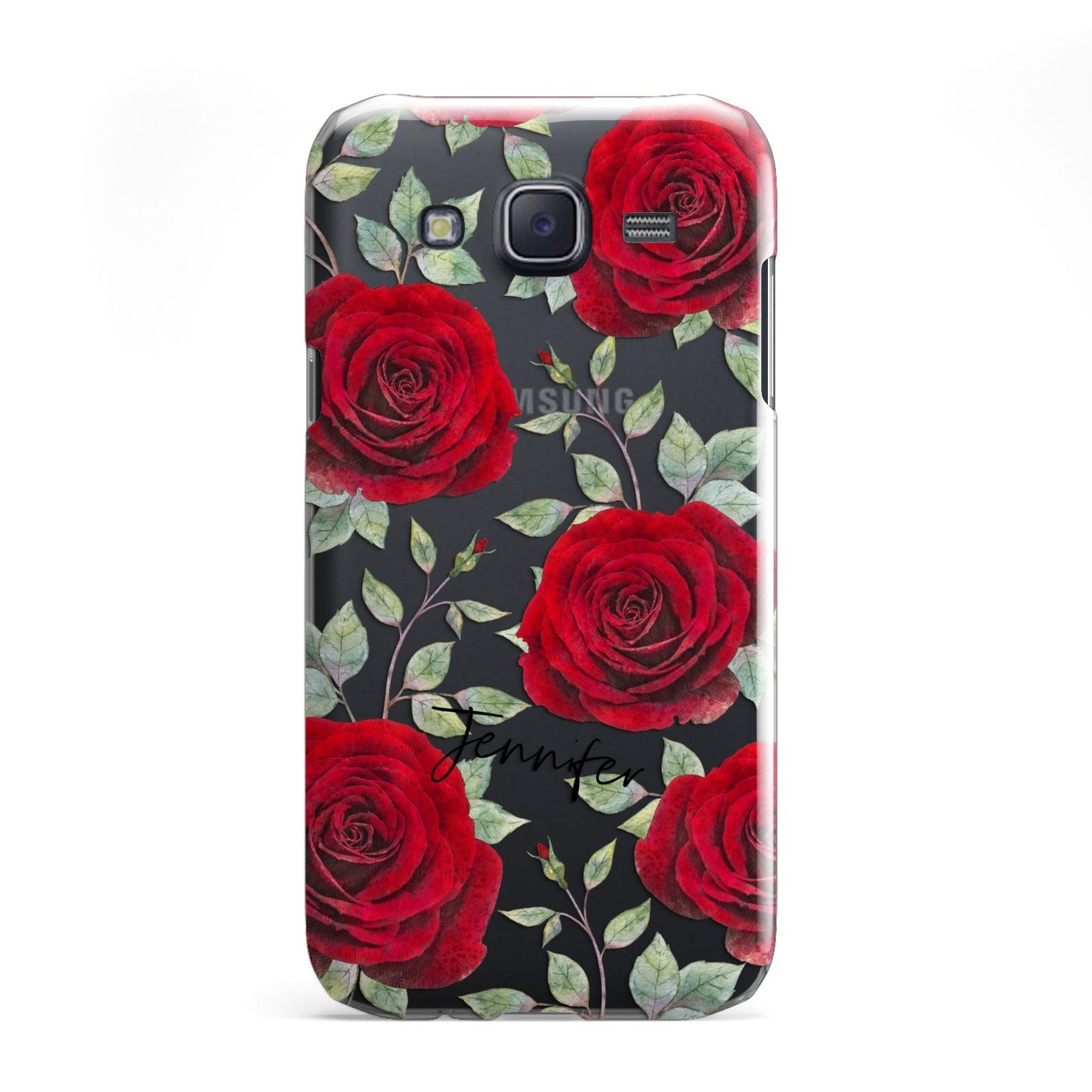 Personalised Red Roses Samsung Galaxy J5 Case