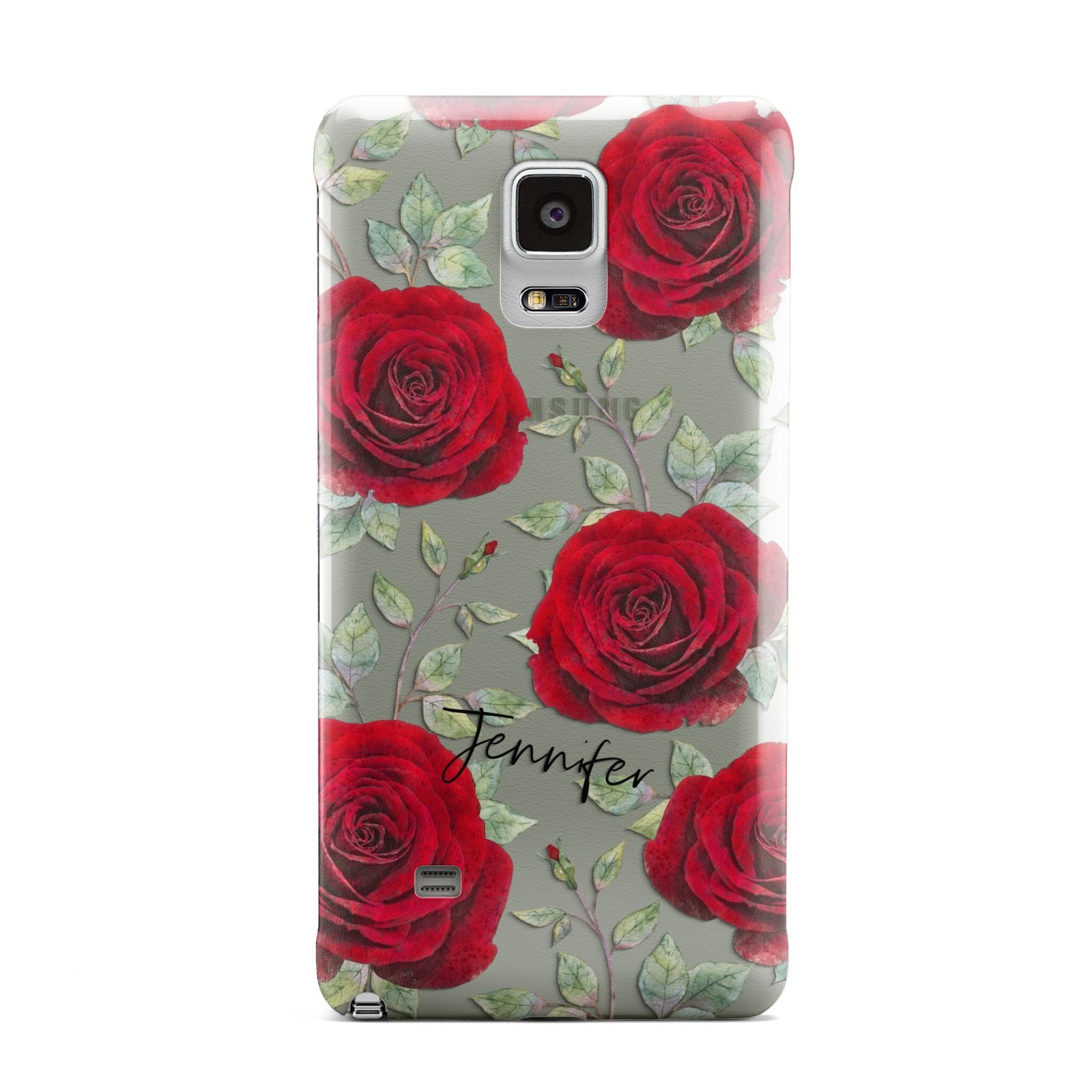 Personalised Red Roses Samsung Galaxy Note 4 Case