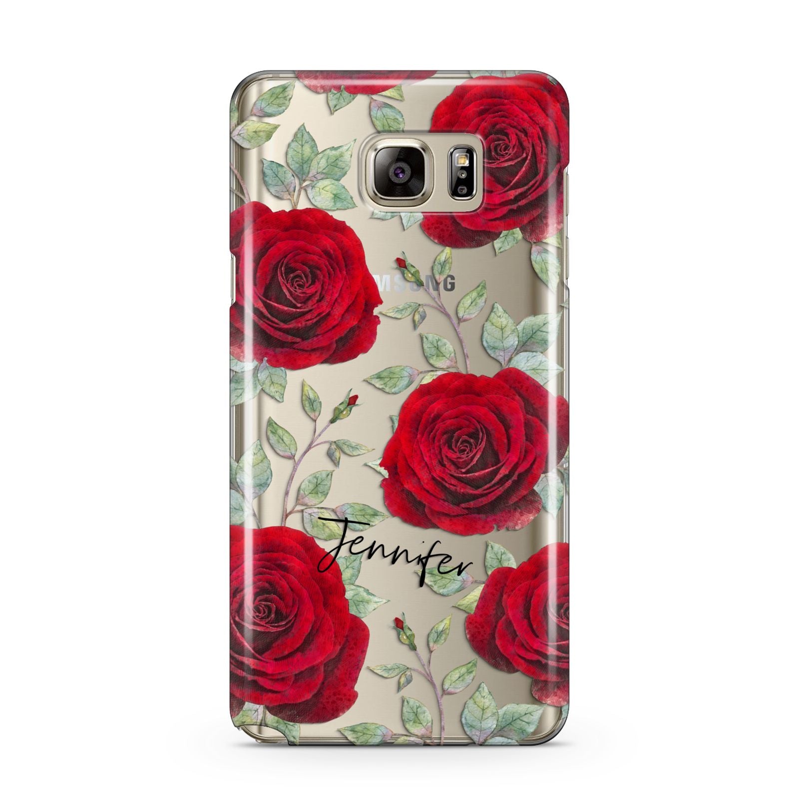 Personalised Red Roses Samsung Galaxy Note 5 Case