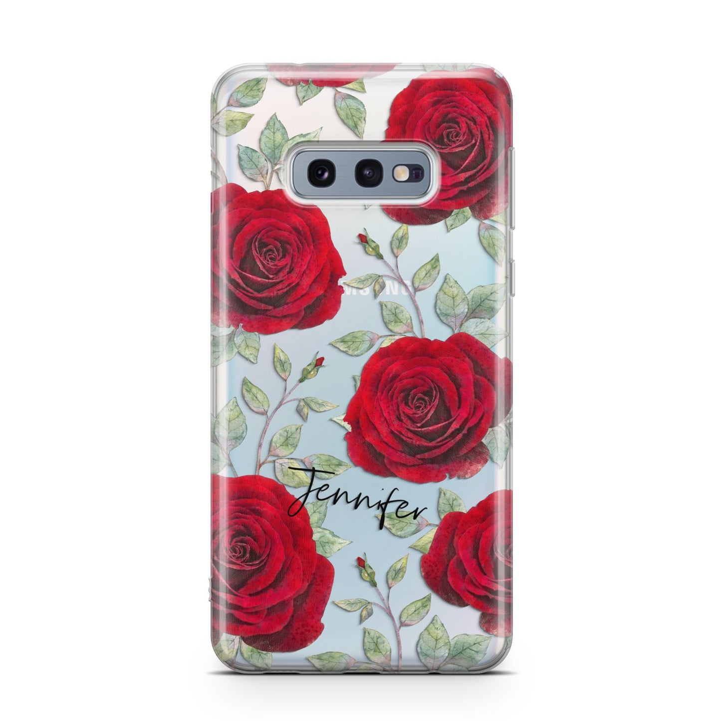 Personalised Red Roses Samsung Galaxy S10E Case