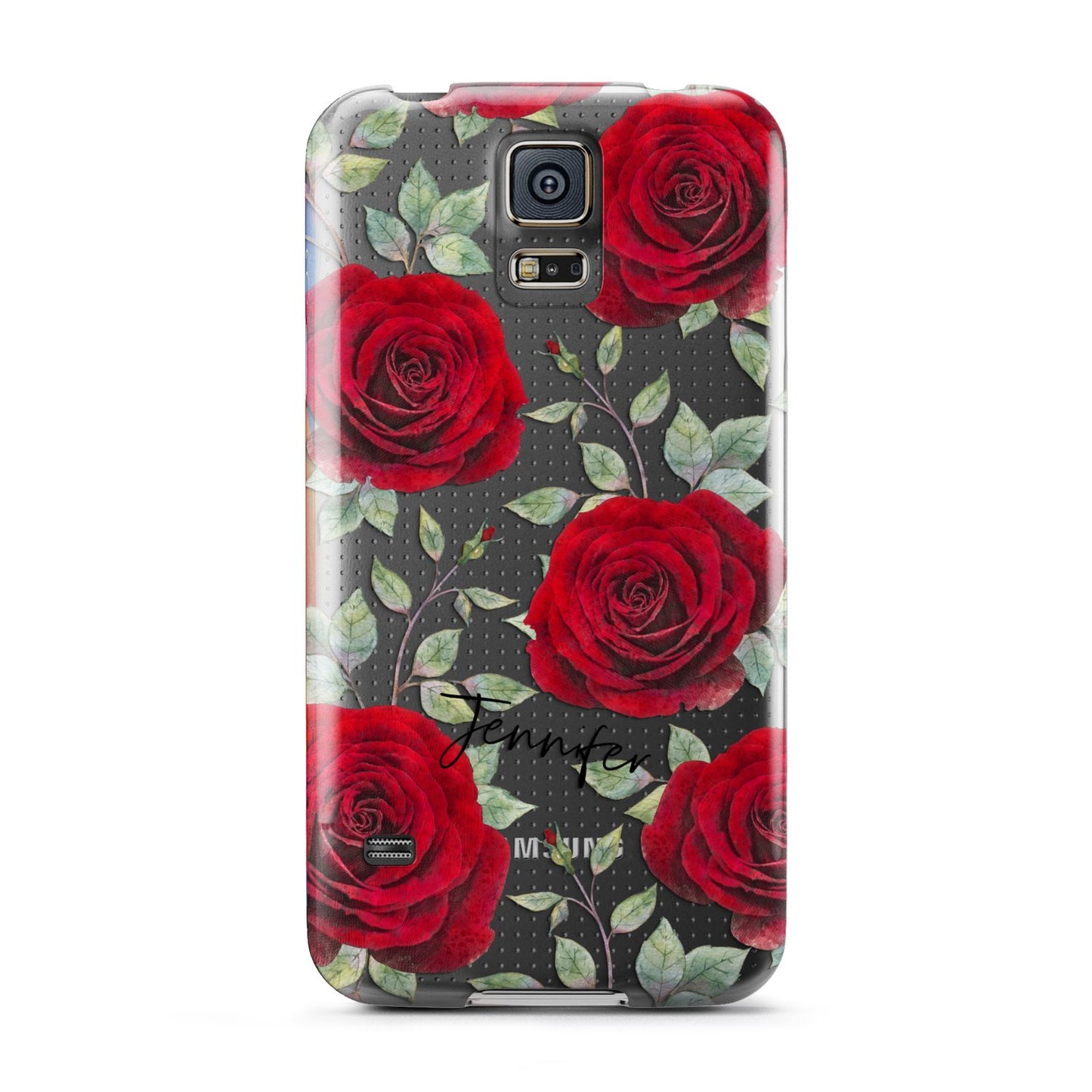 Personalised Red Roses Samsung Galaxy S5 Case