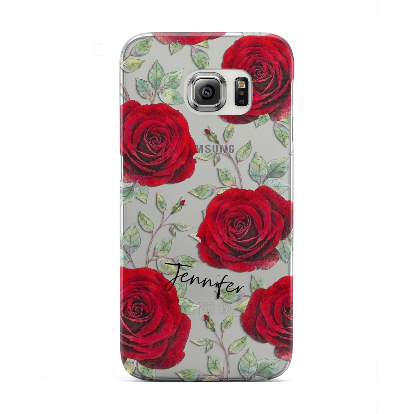 Personalised Red Roses Samsung Galaxy S6 Edge Case