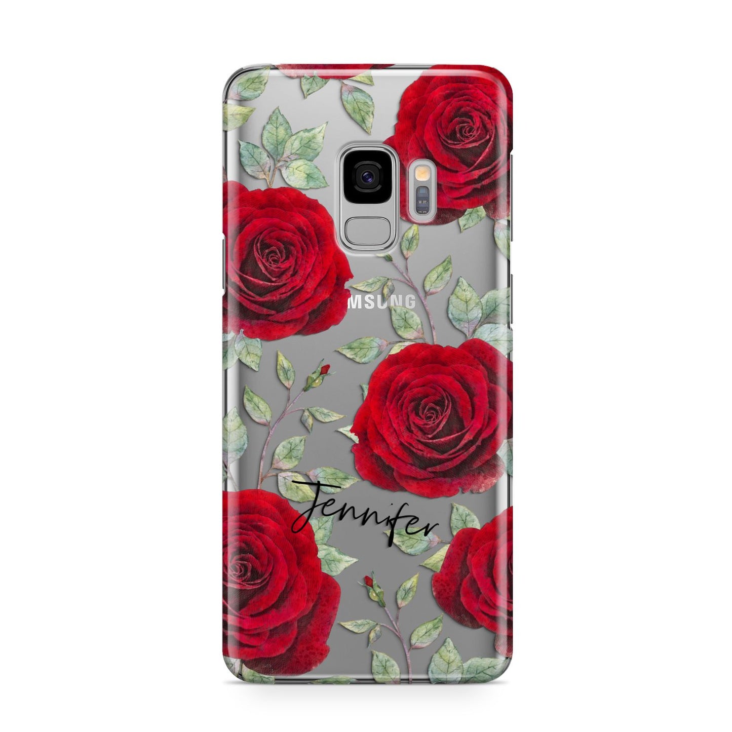 Personalised Red Roses Samsung Galaxy S9 Case