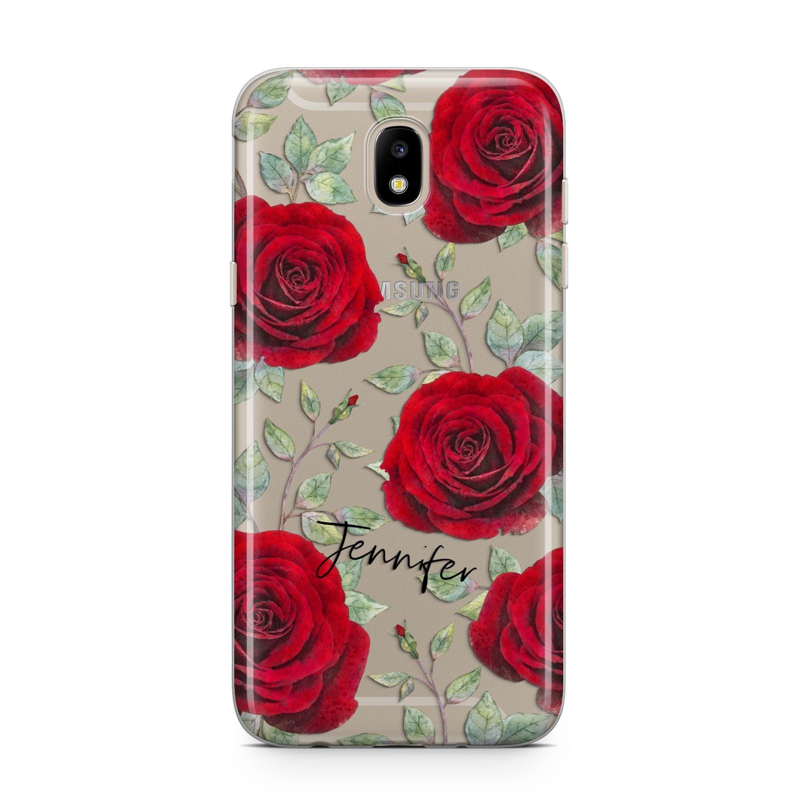 Personalised Red Roses Samsung J5 2017 Case