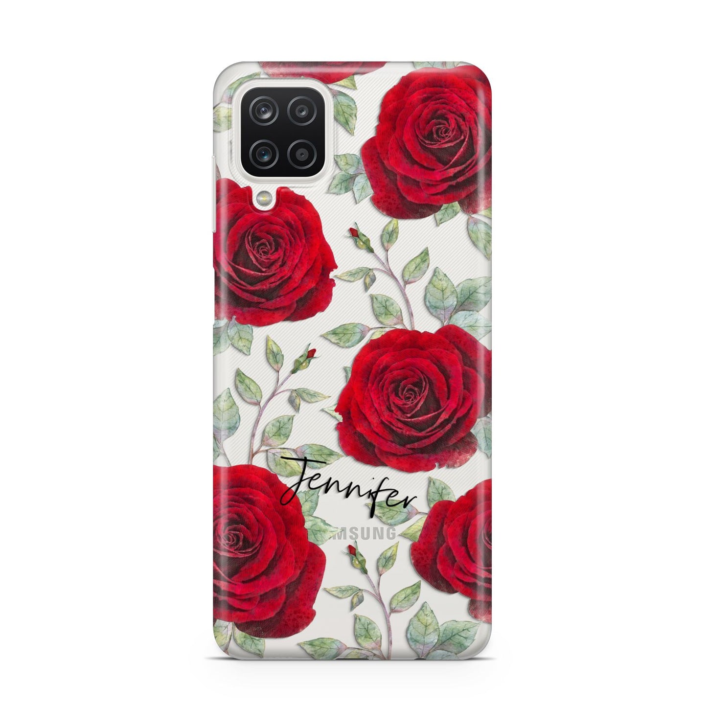 Personalised Red Roses Samsung M12 Case