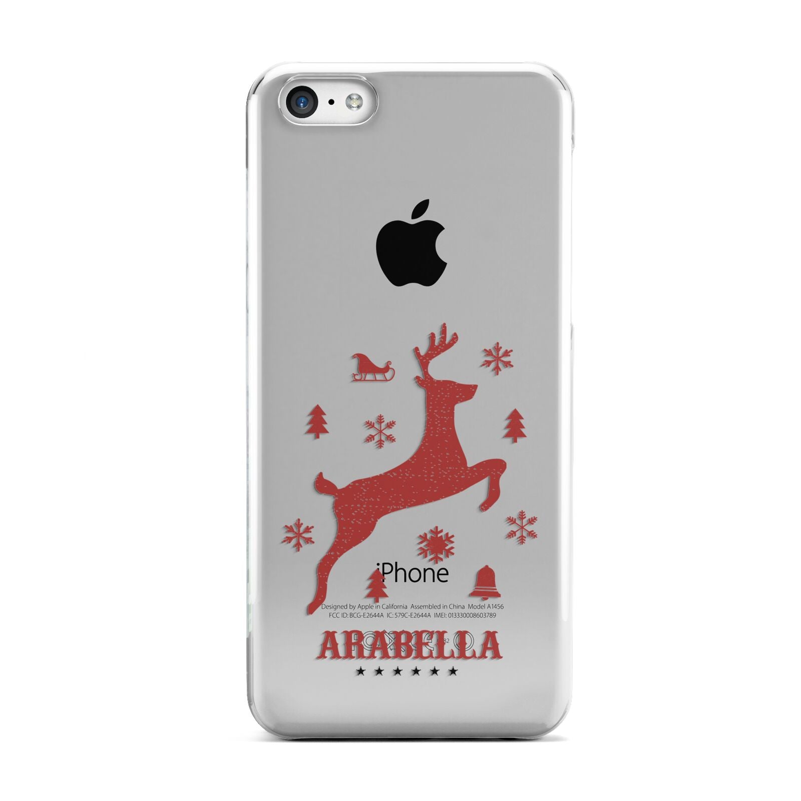 Personalised Reindeer Apple iPhone 5c Case