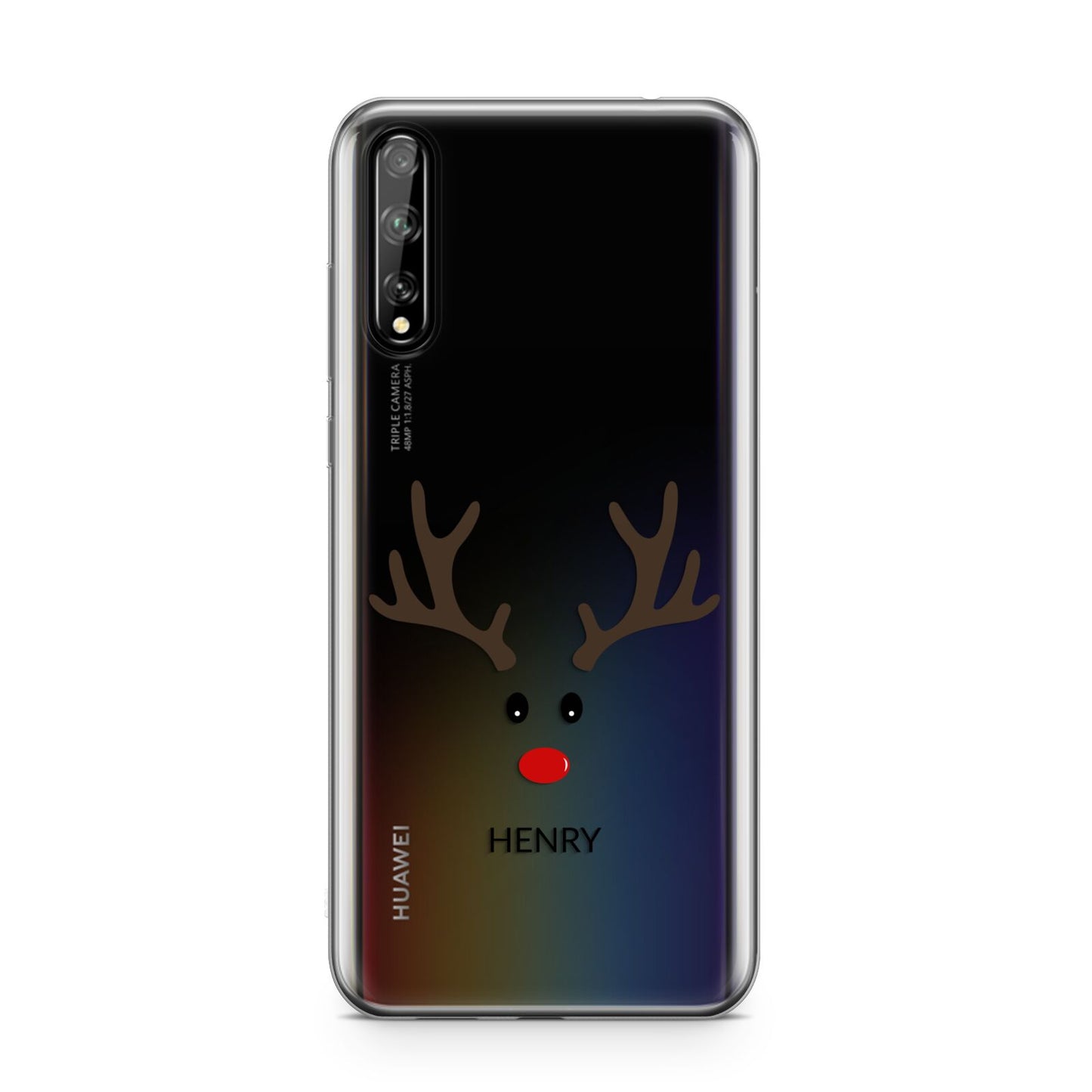 Personalised Reindeer Face Huawei Enjoy 10s Phone Case