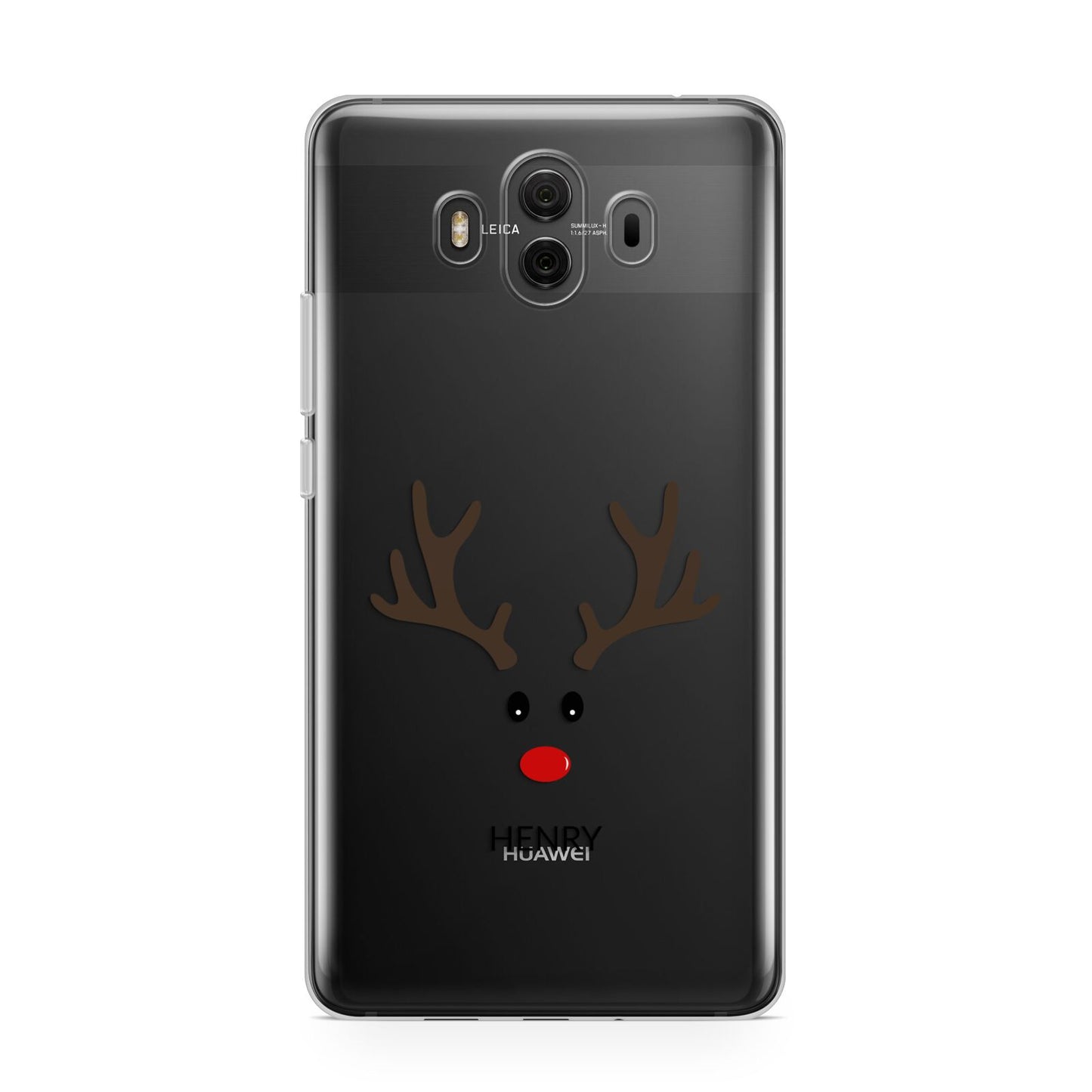 Personalised Reindeer Face Huawei Mate 10 Protective Phone Case