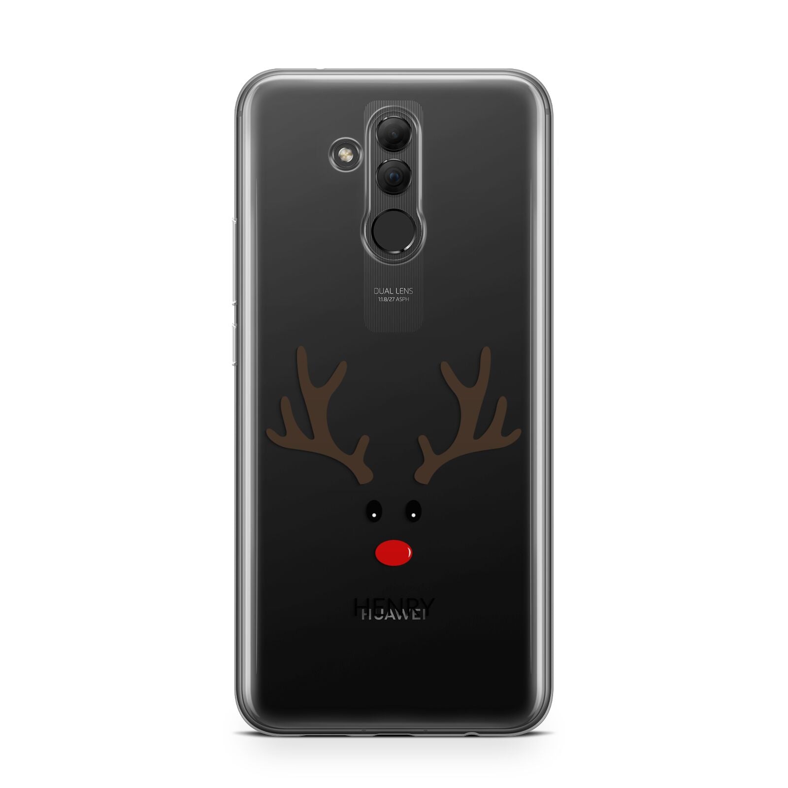 Personalised Reindeer Face Huawei Mate 20 Lite