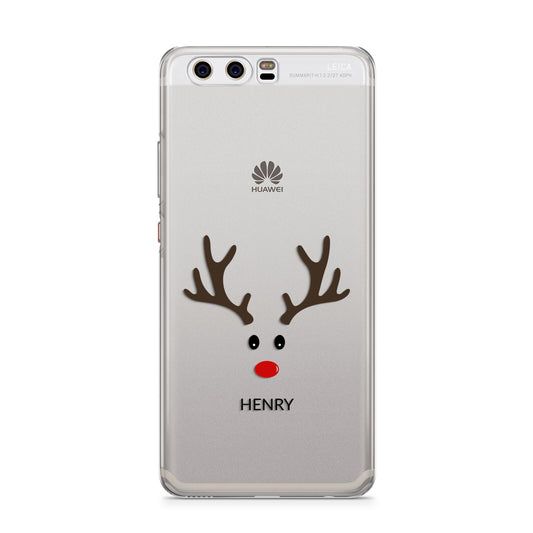 Personalised Reindeer Face Huawei P10 Phone Case