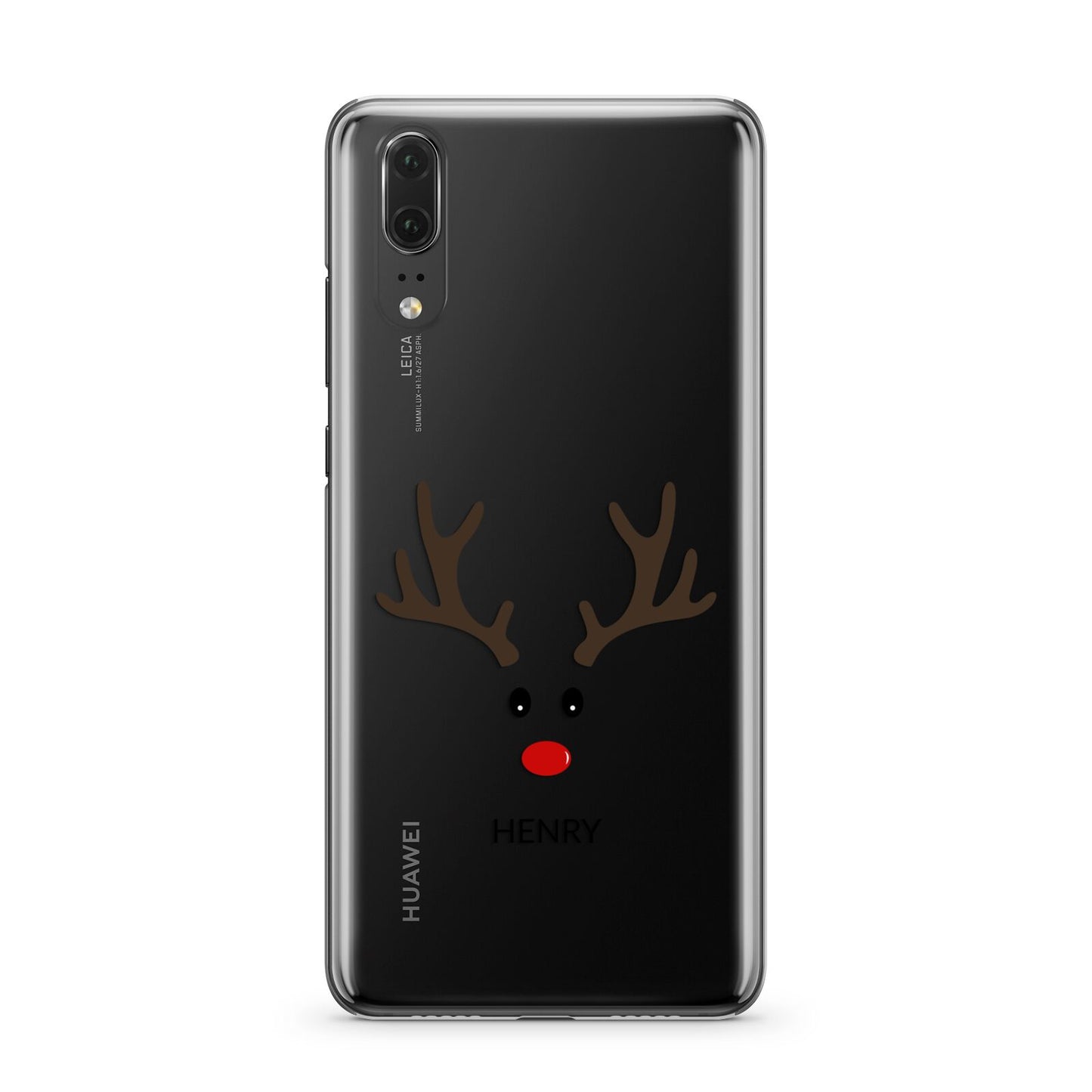 Personalised Reindeer Face Huawei P20 Phone Case