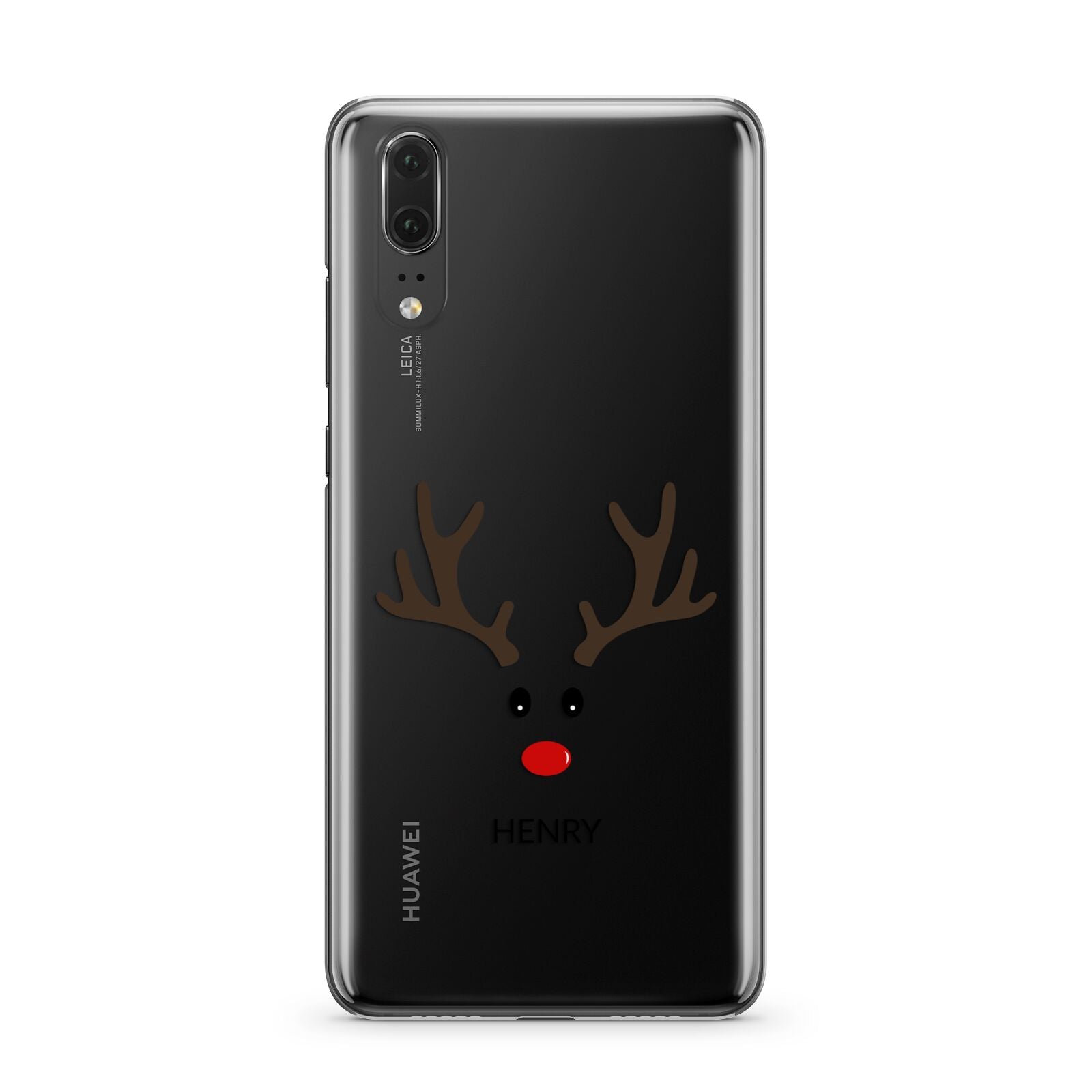 Personalised Reindeer Face Huawei P20 Phone Case