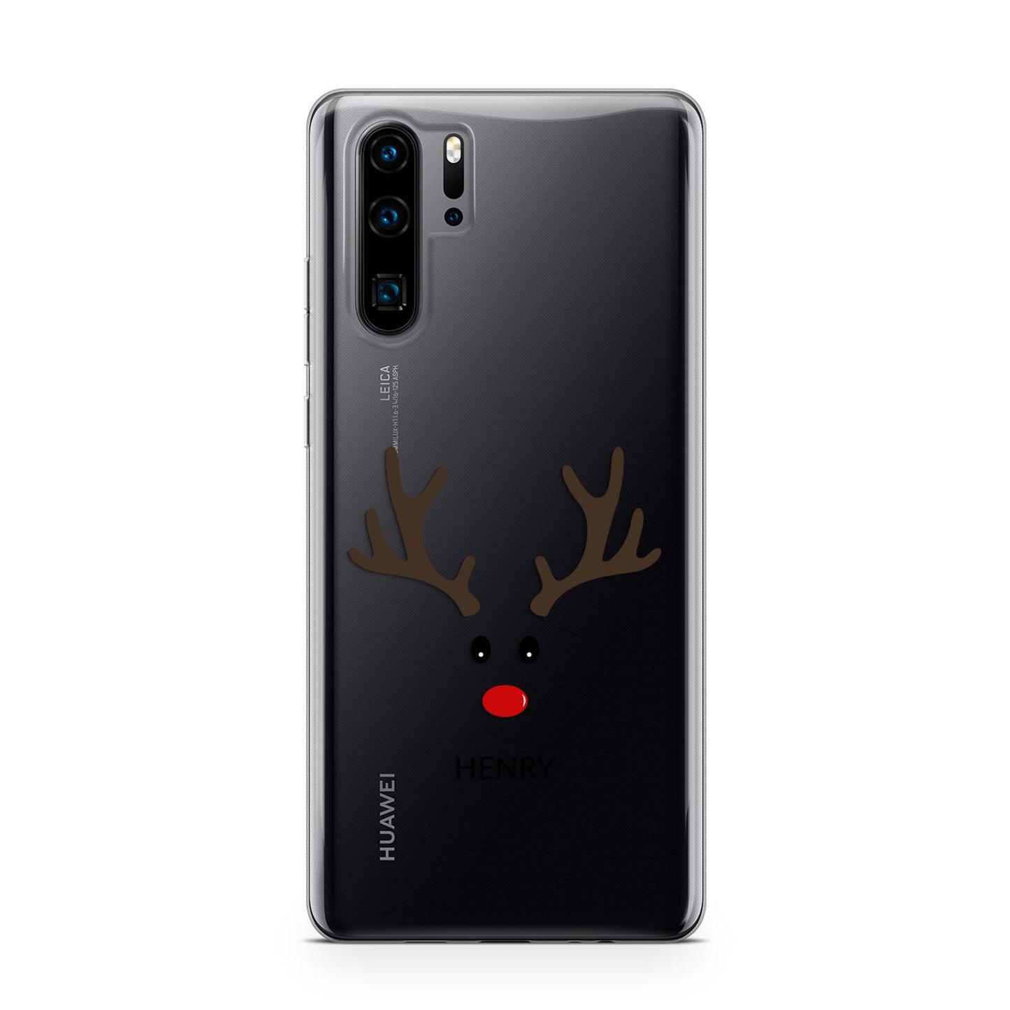 Personalised Reindeer Face Huawei P30 Pro Phone Case