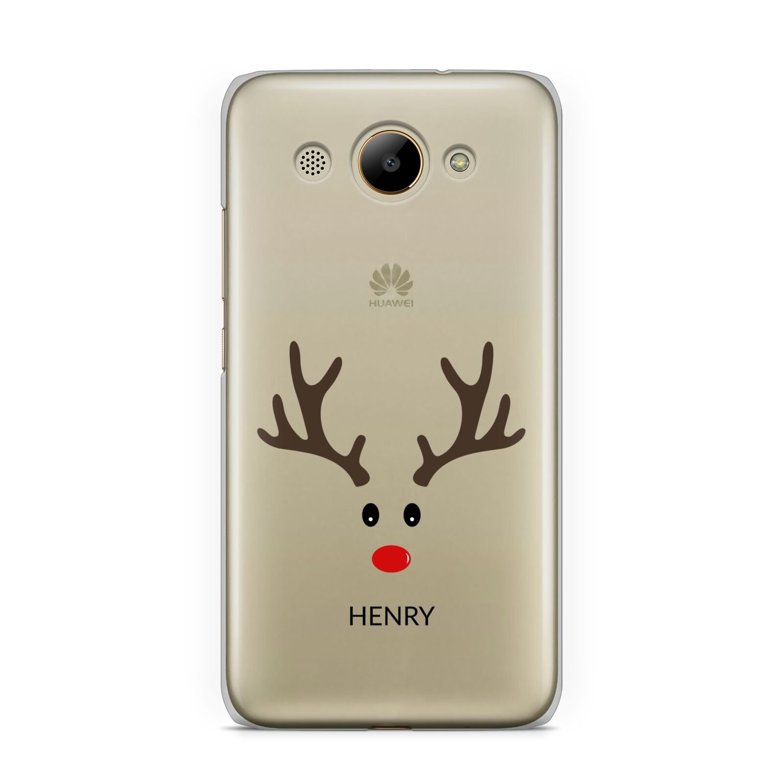 Personalised Reindeer Face Huawei Y3 2017