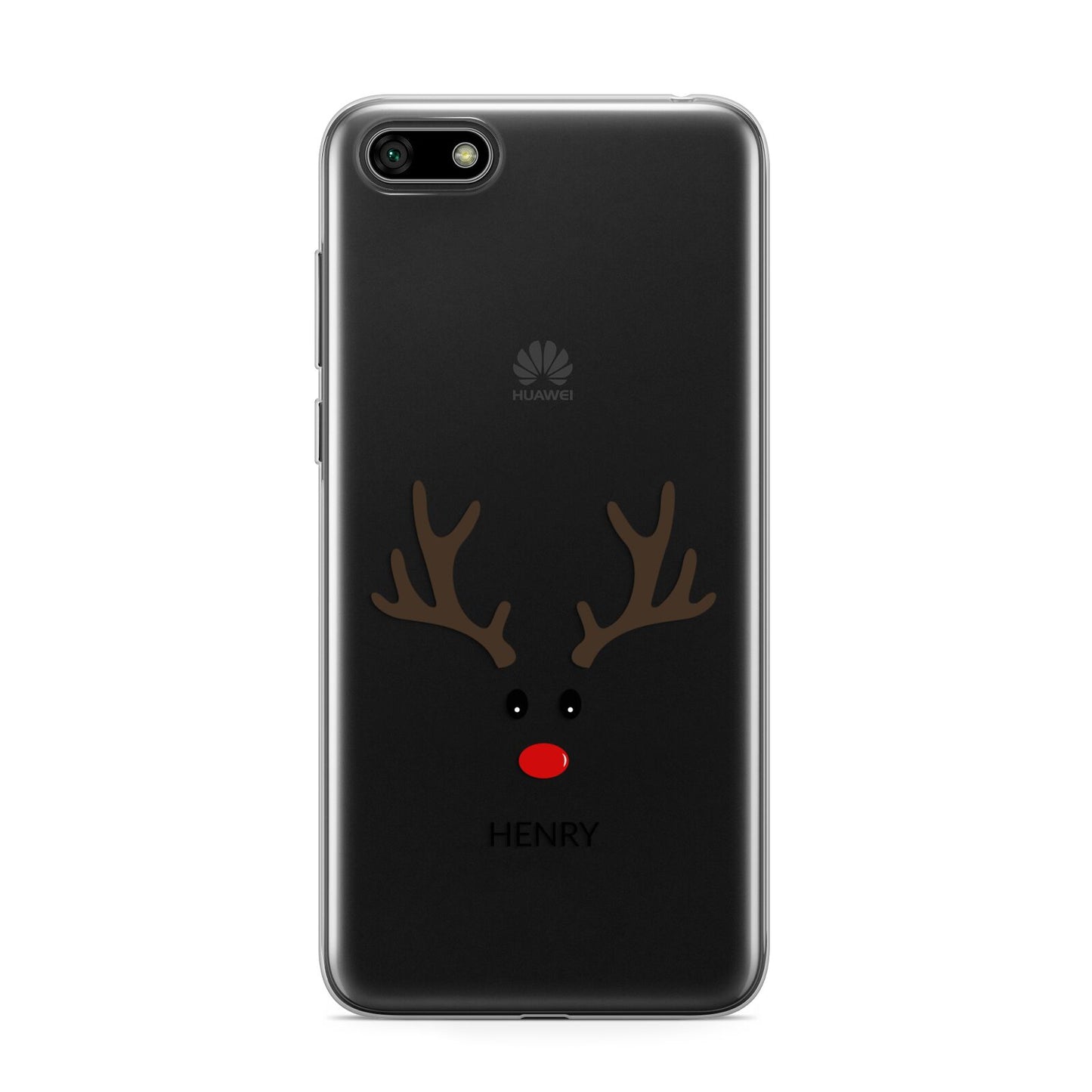 Personalised Reindeer Face Huawei Y5 Prime 2018 Phone Case